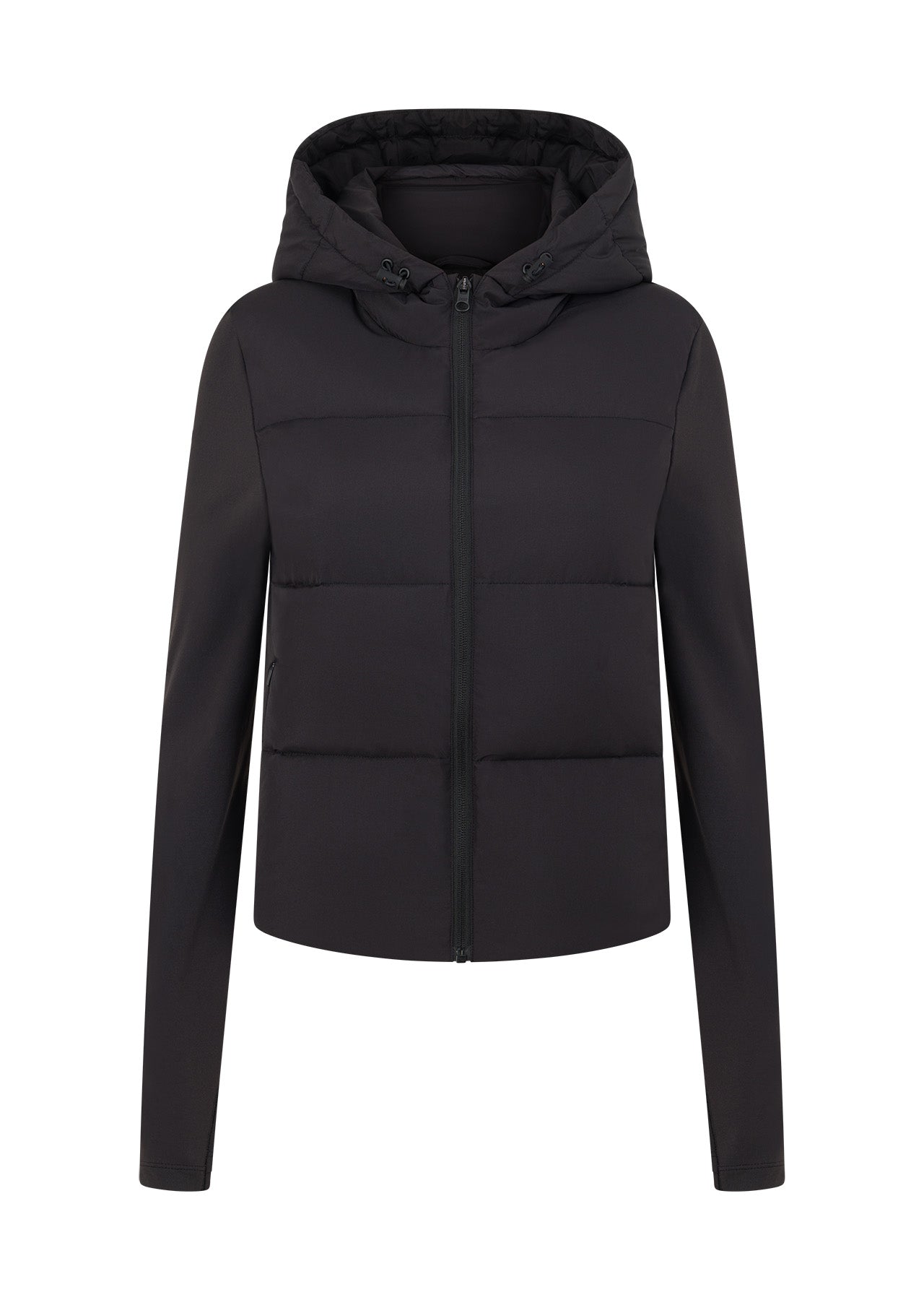 Lorna Jane Warm Up Thermal Combo Puffer Jacket - Black