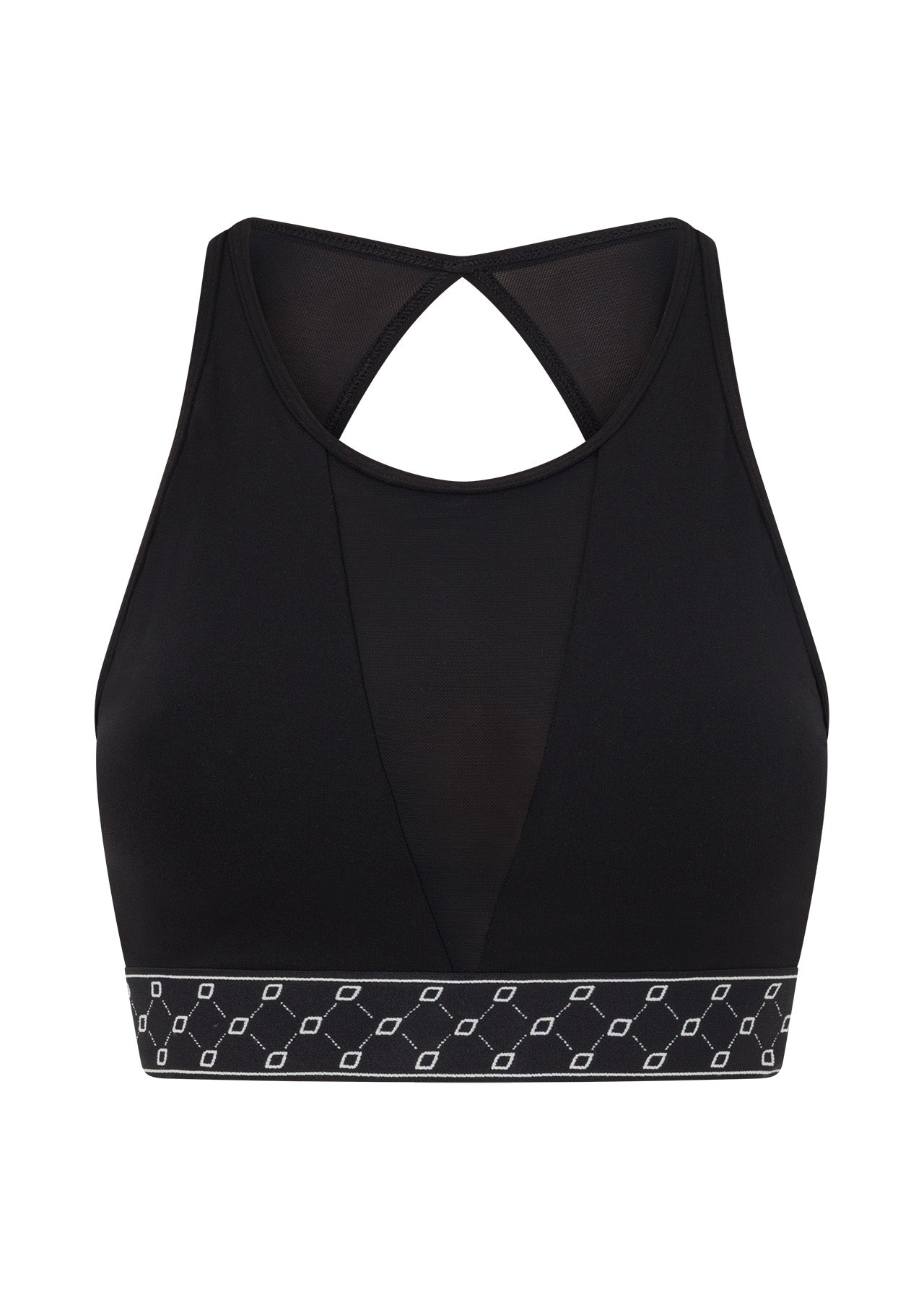 Lorna Jane Stand Out High Support Sports Bra - Recycled Black
