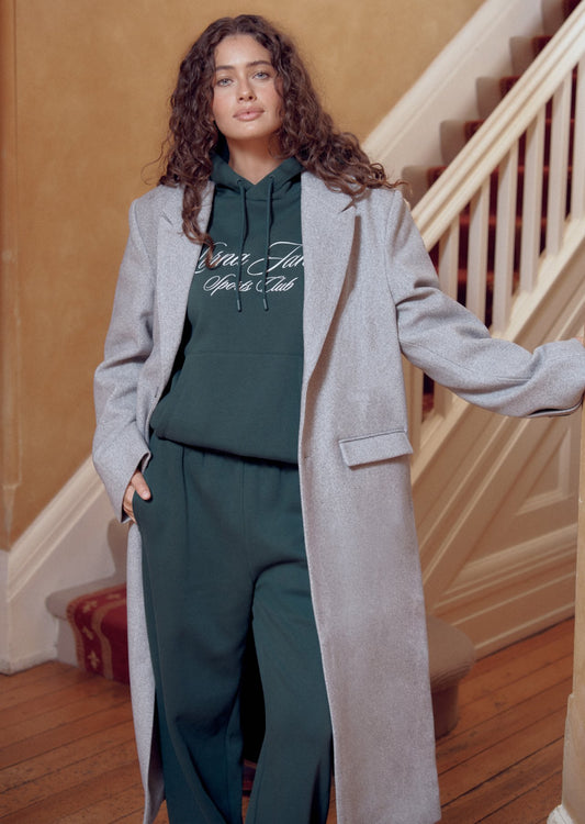 Lorna Jane LJ Iconic Longline Coat - Grey Marl