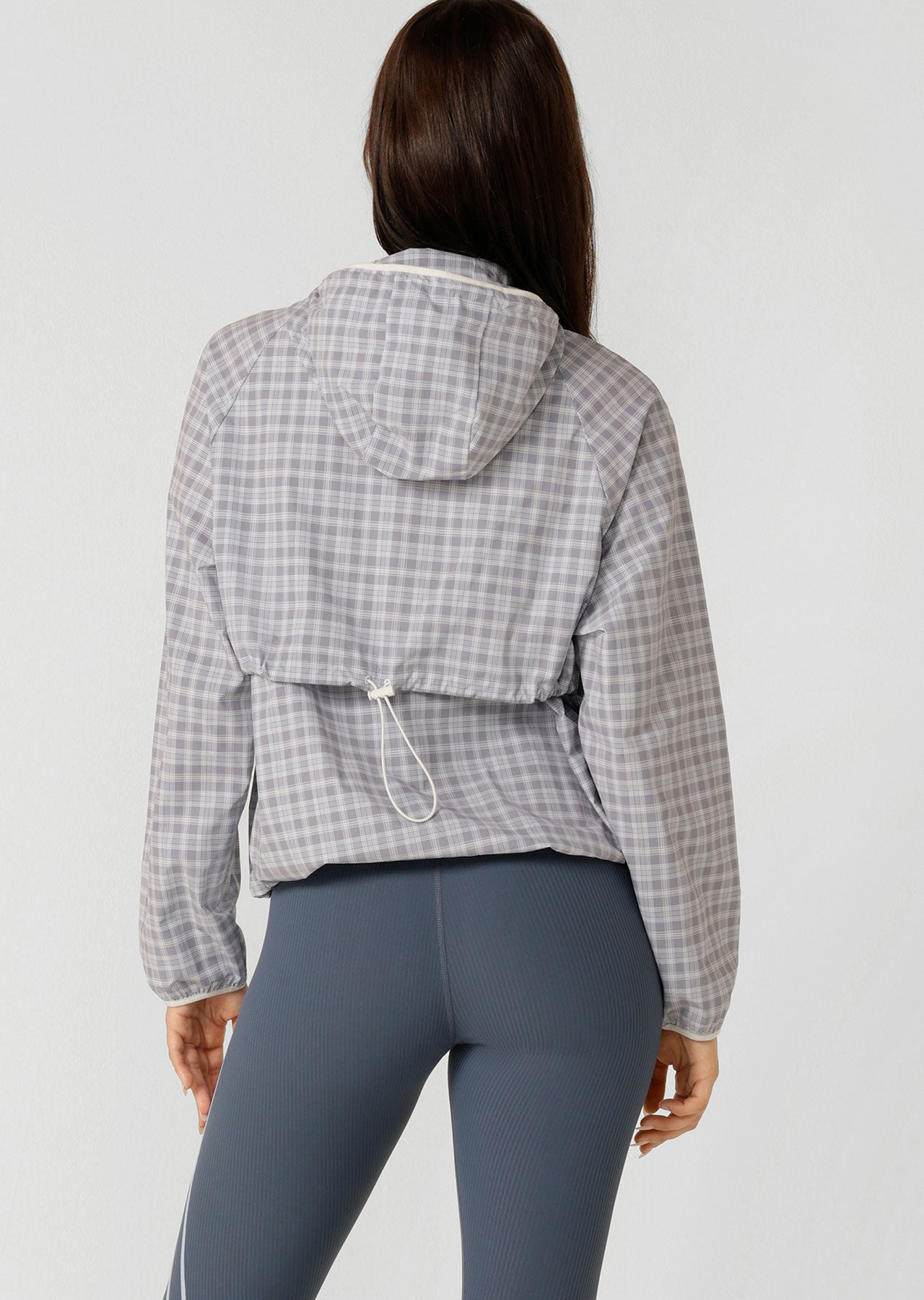 Lorna Jane Country Club Outdoor Rec Jacket - Grey Check