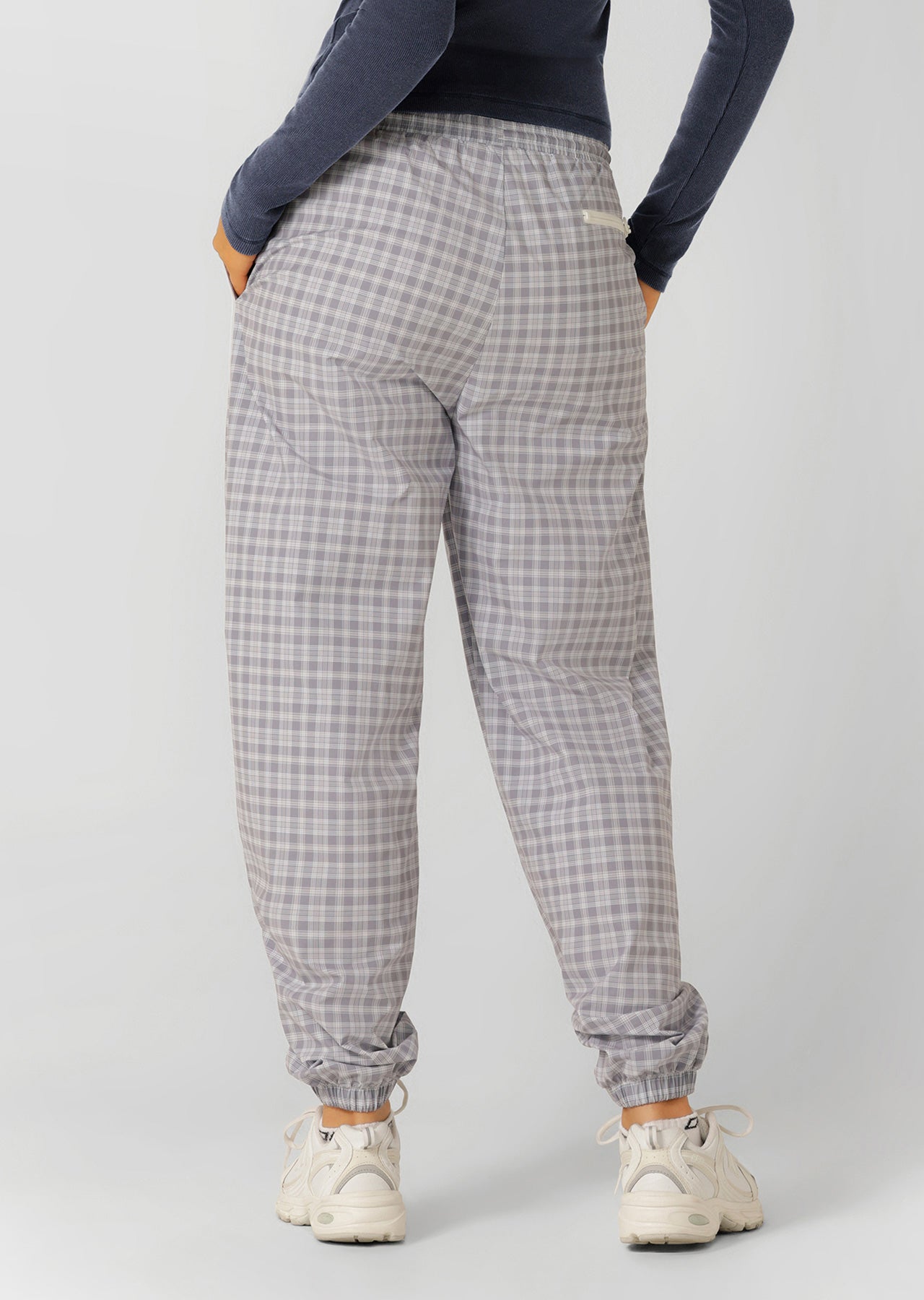 Lorna Jane Country Club Outdoor Rec Trackpants - Grey Check