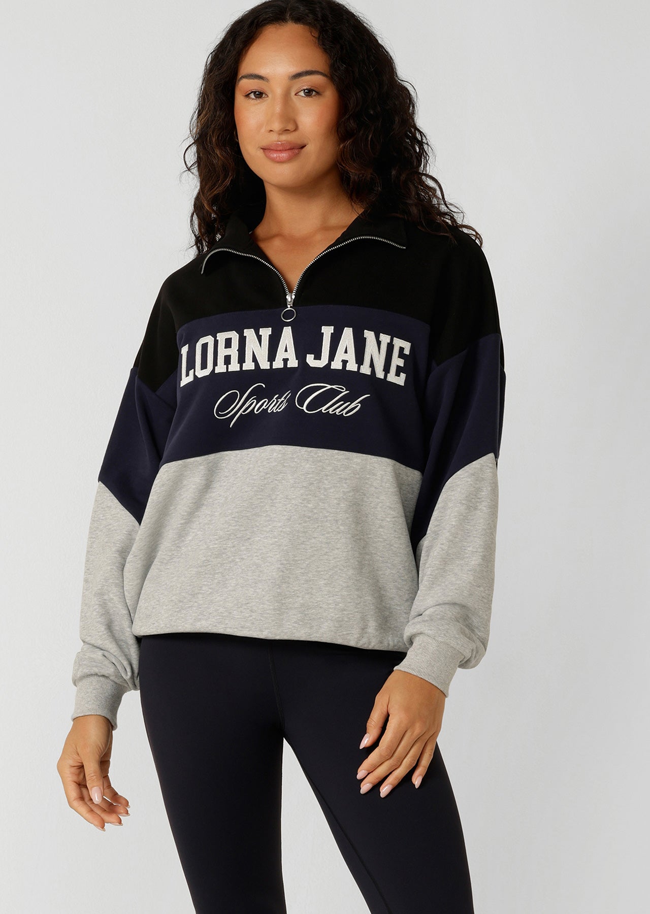 Lorna Jane Heritage Iconic Quarter Zip Sweat - Multi