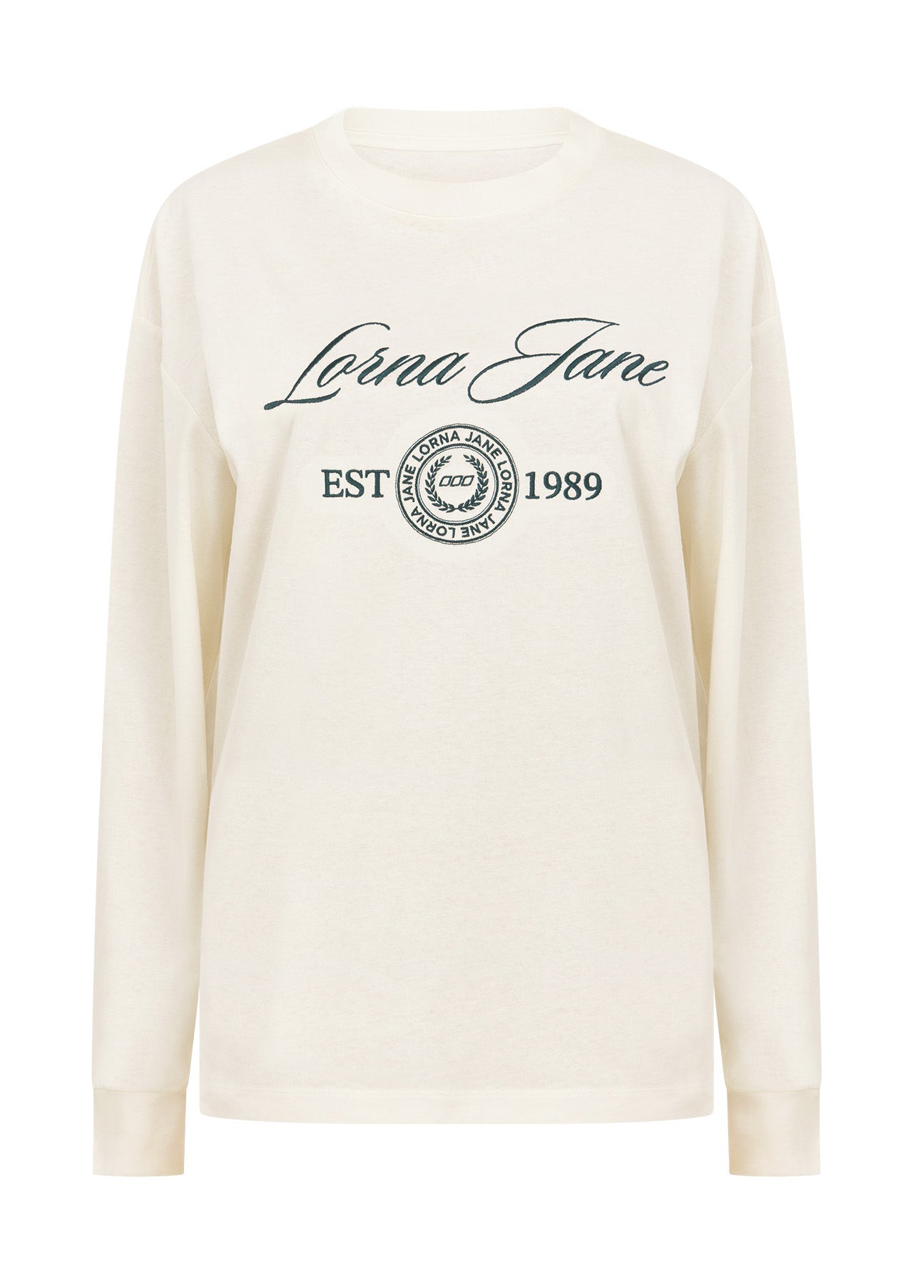 Lorna Jane Country Club Long Sleeve T-Shirt - Porcelain