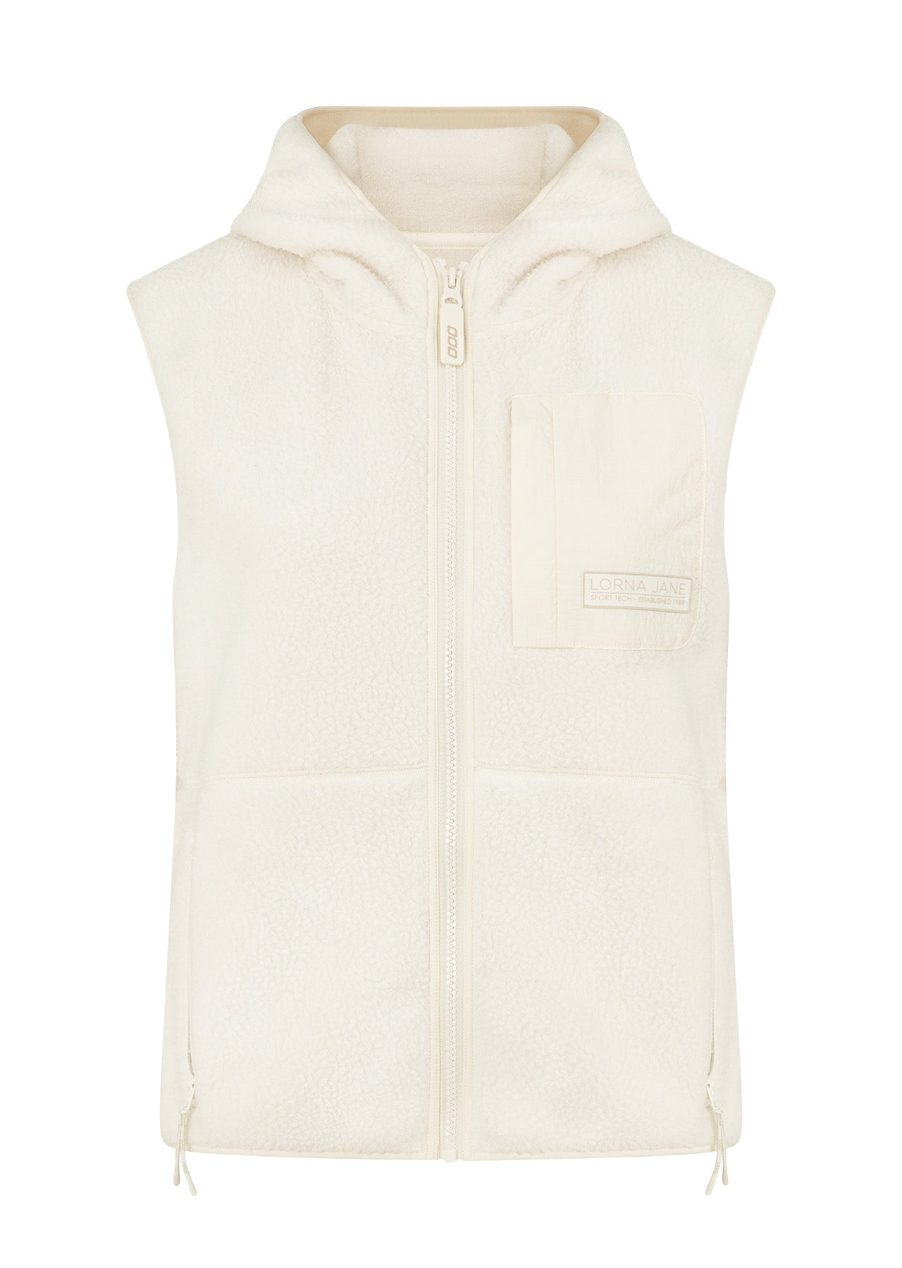 Lorna Jane On The Move Sports Fleece Vest - Cream