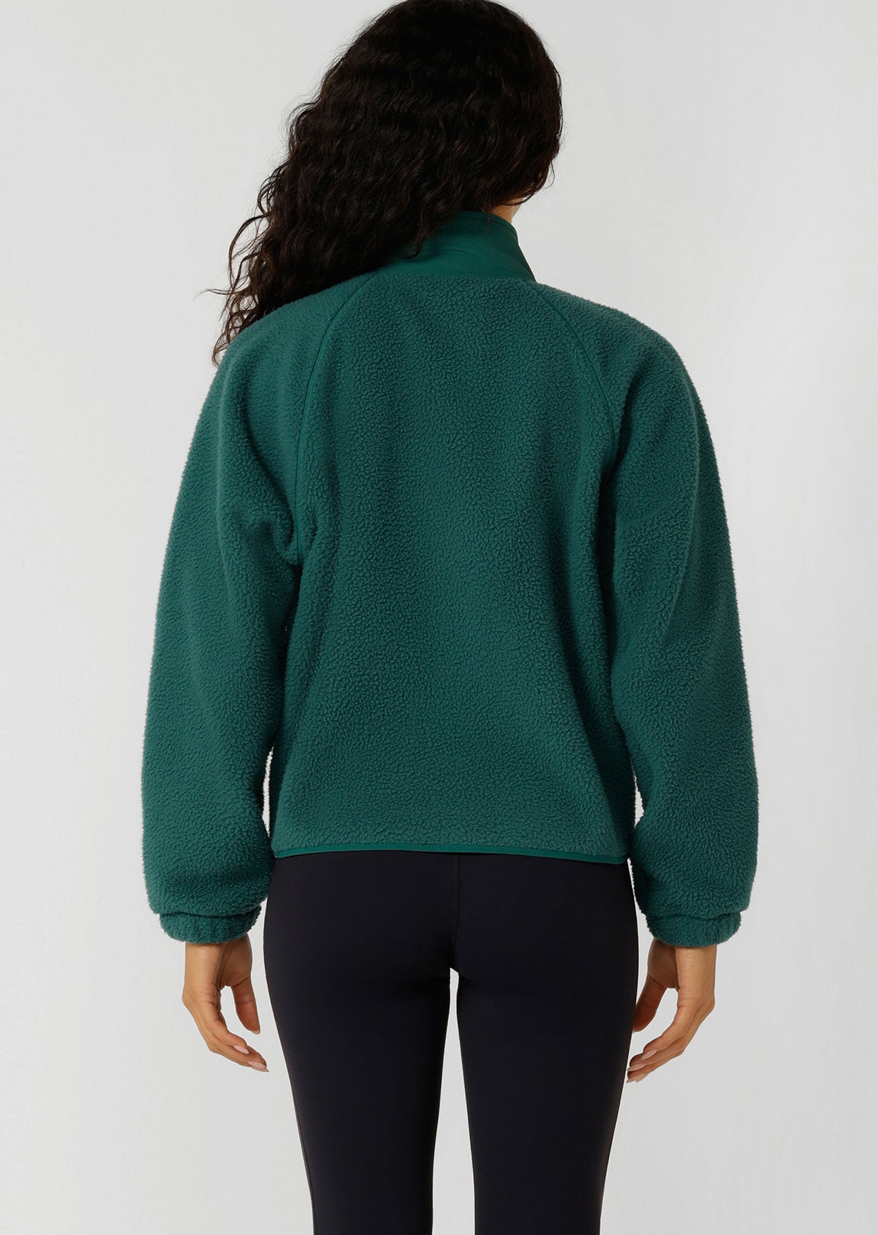 Lorna Jane On The Move Sports Fleece Jacket - Moss Green