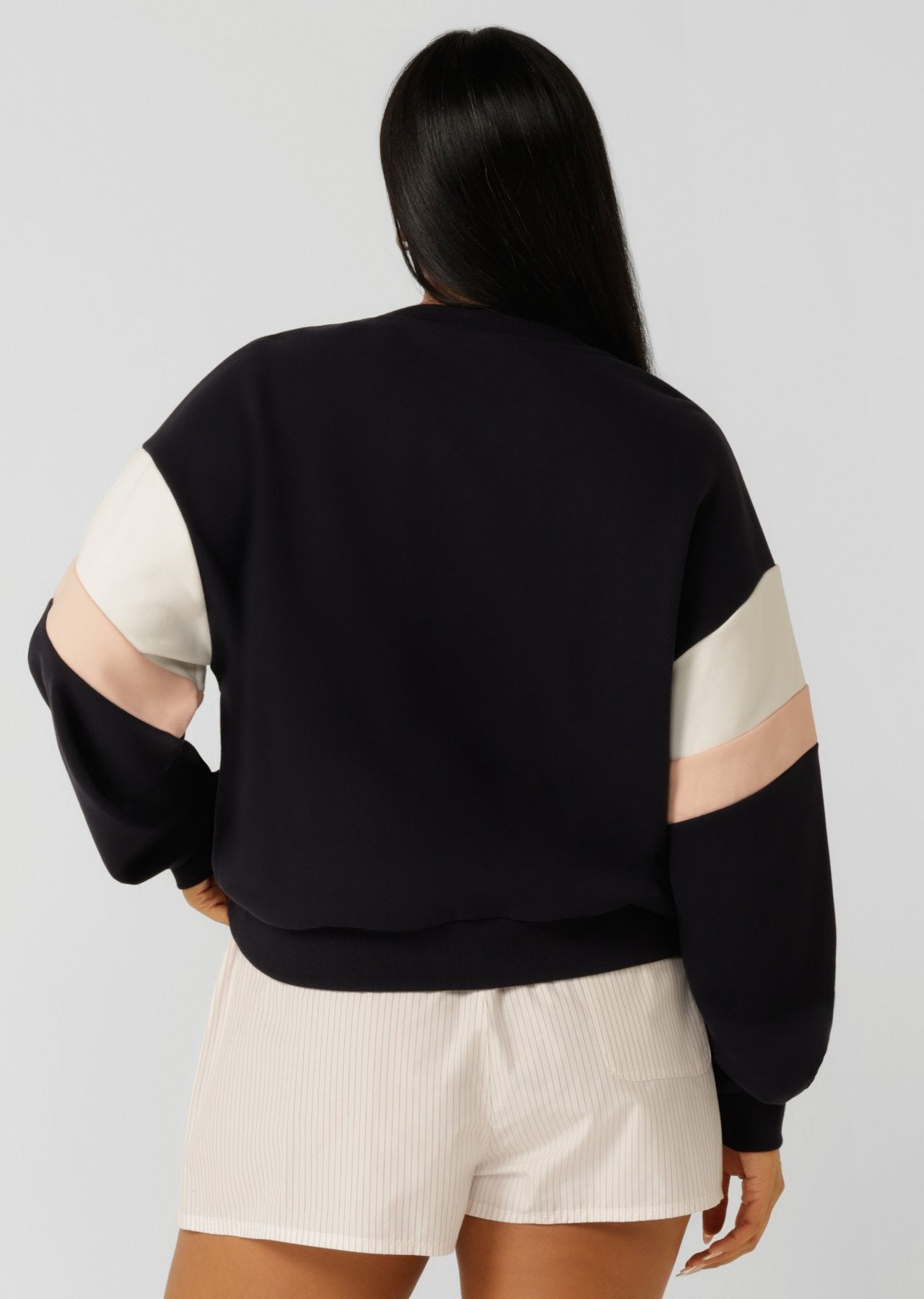 Lorna Jane Soft Touch College Lounge Sweat - Midnight Blue