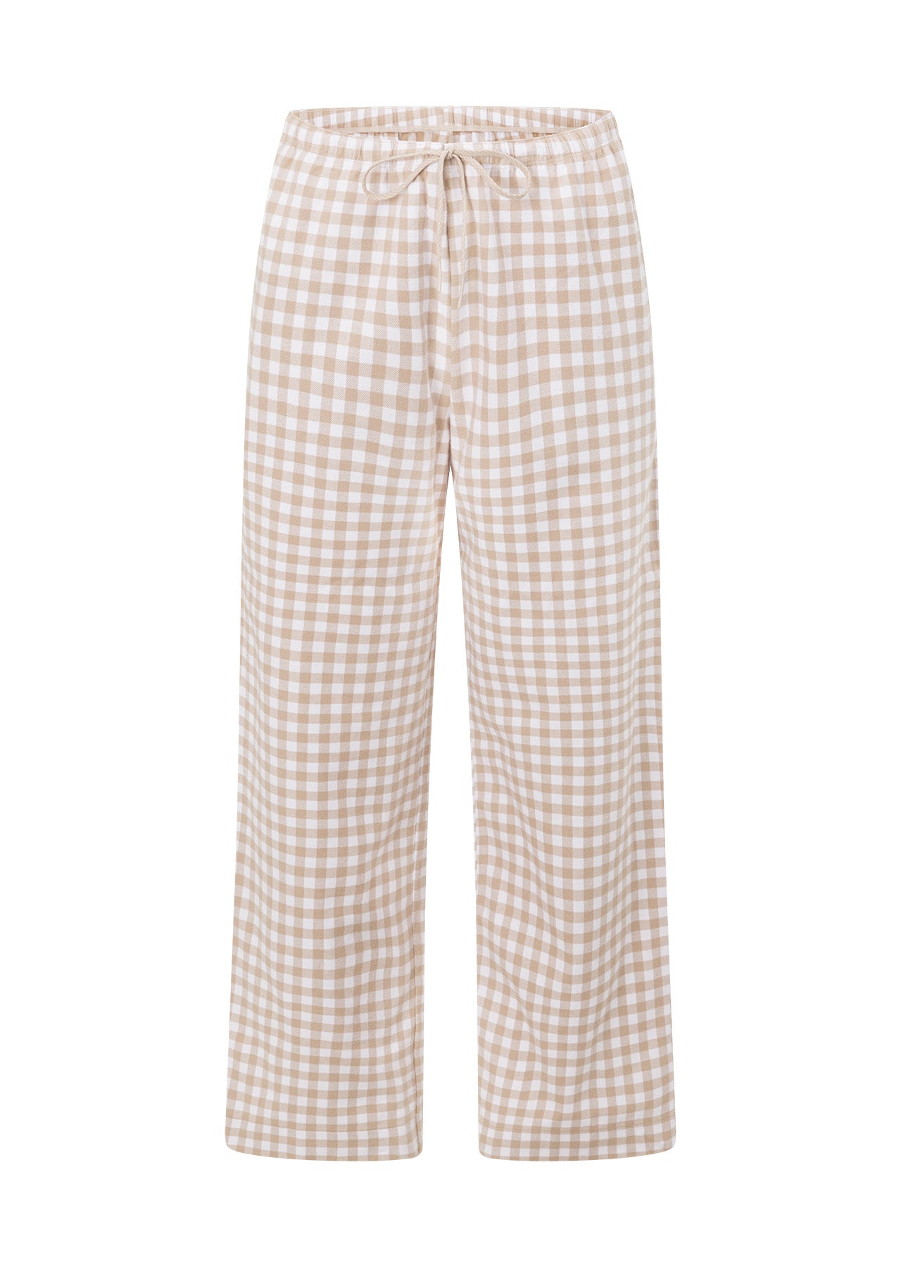 Lorna Jane Flannel Lounge Pants - Latte Check