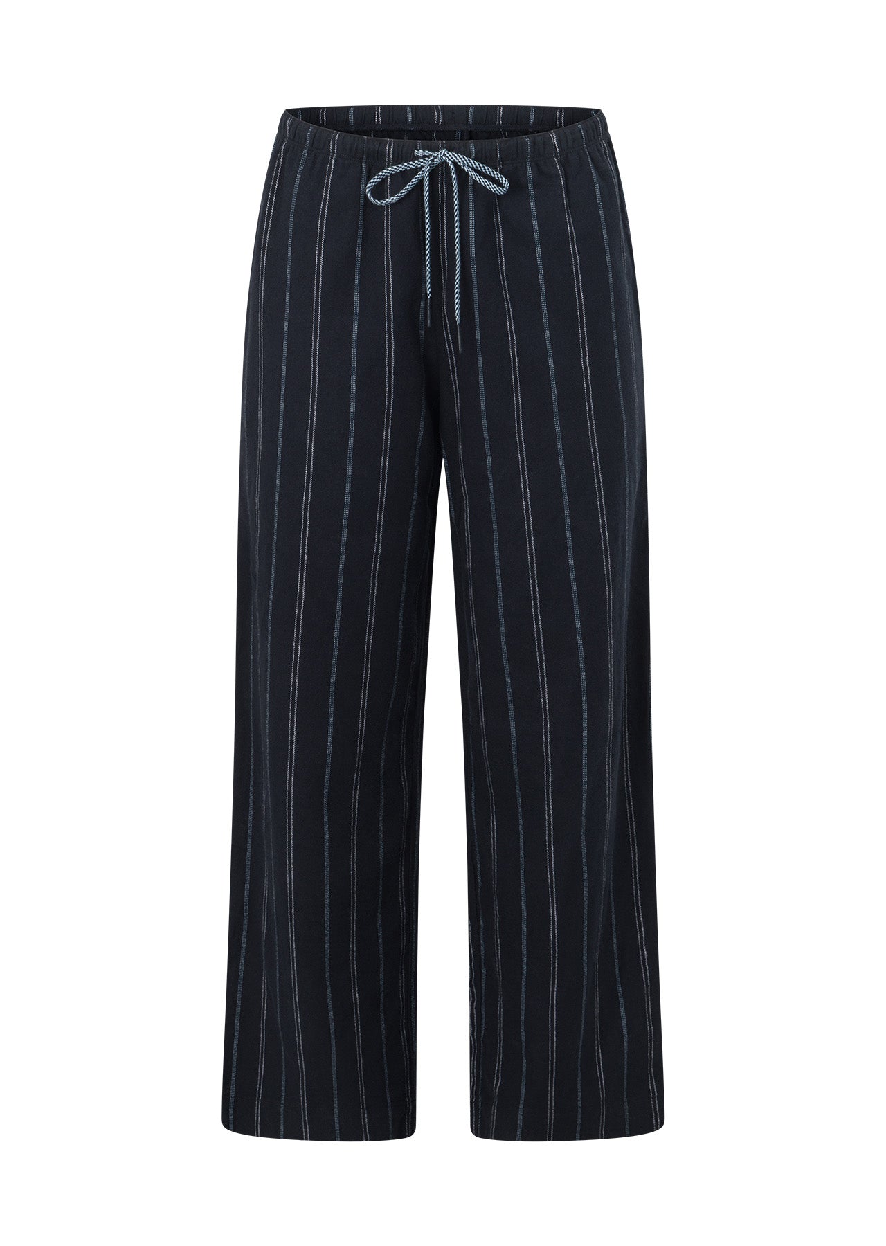 Lorna Jane Flannel Lounge Pants - Navy Pinstripe