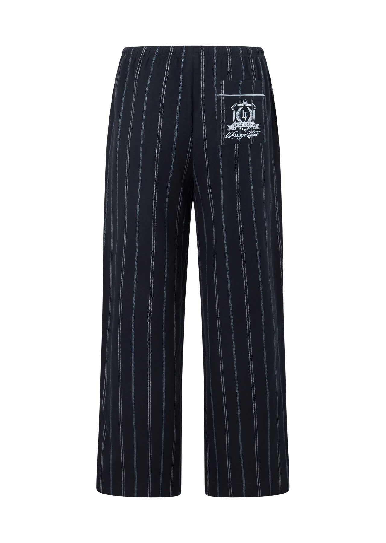 Lorna Jane Flannel Lounge Pants - Navy Pinstripe