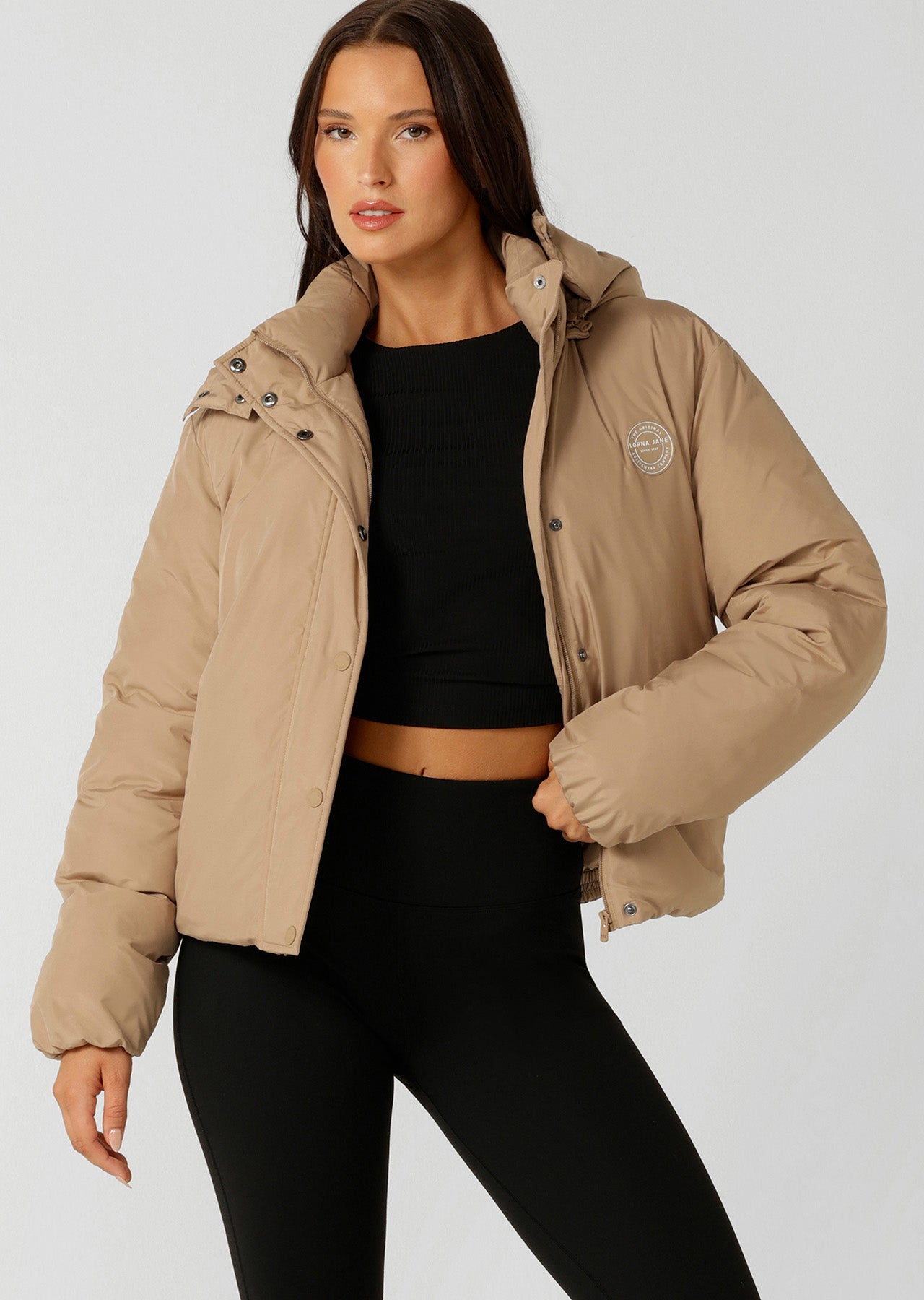 Lorna Jane Winter Warmth Puffer Jacket - Sand Dune