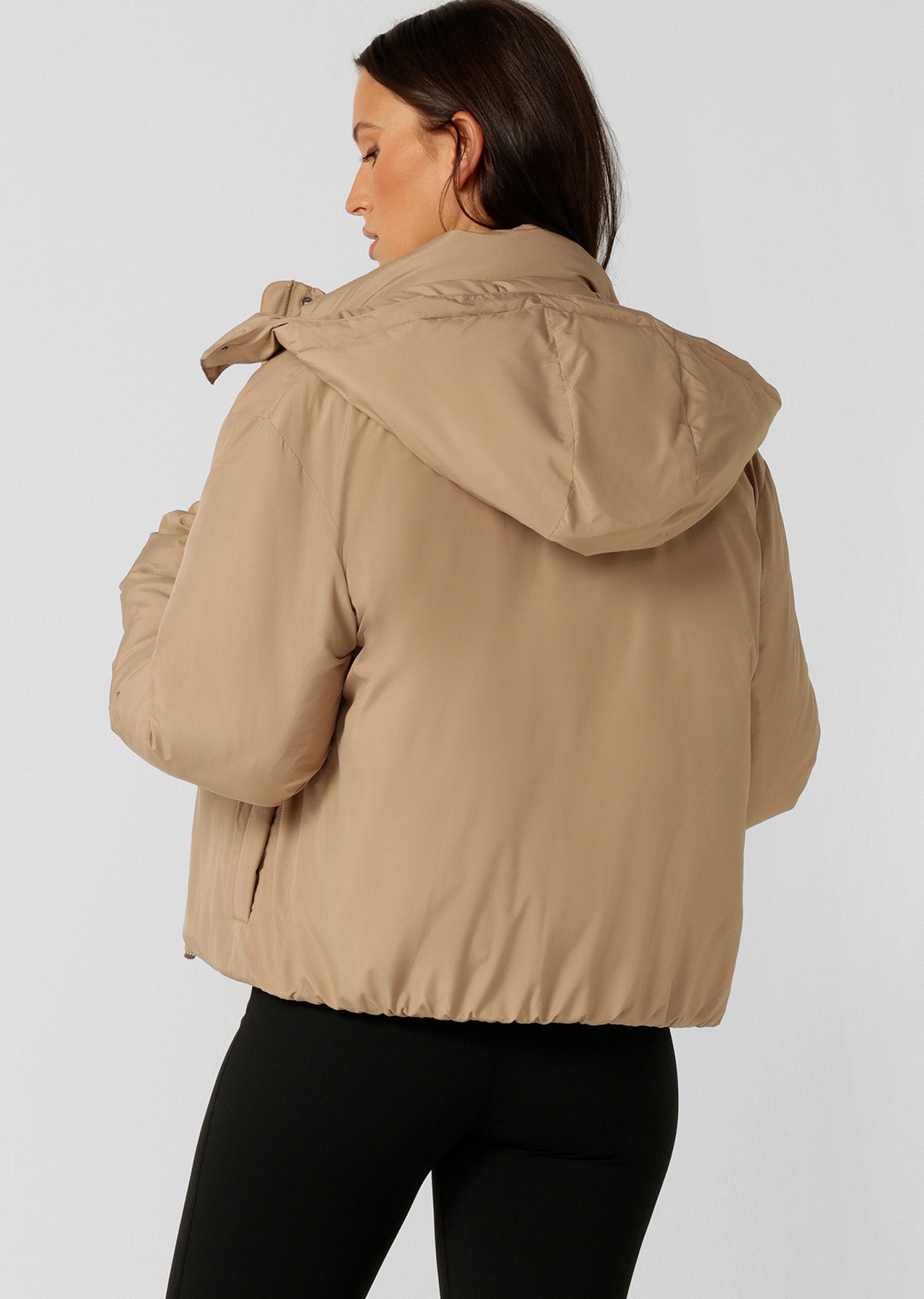 Lorna Jane Winter Warmth Puffer Jacket - Sand Dune