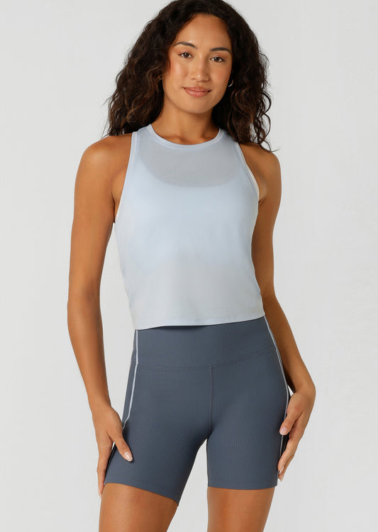 Lorna Jane Twist It Tank - Toulouse Blue