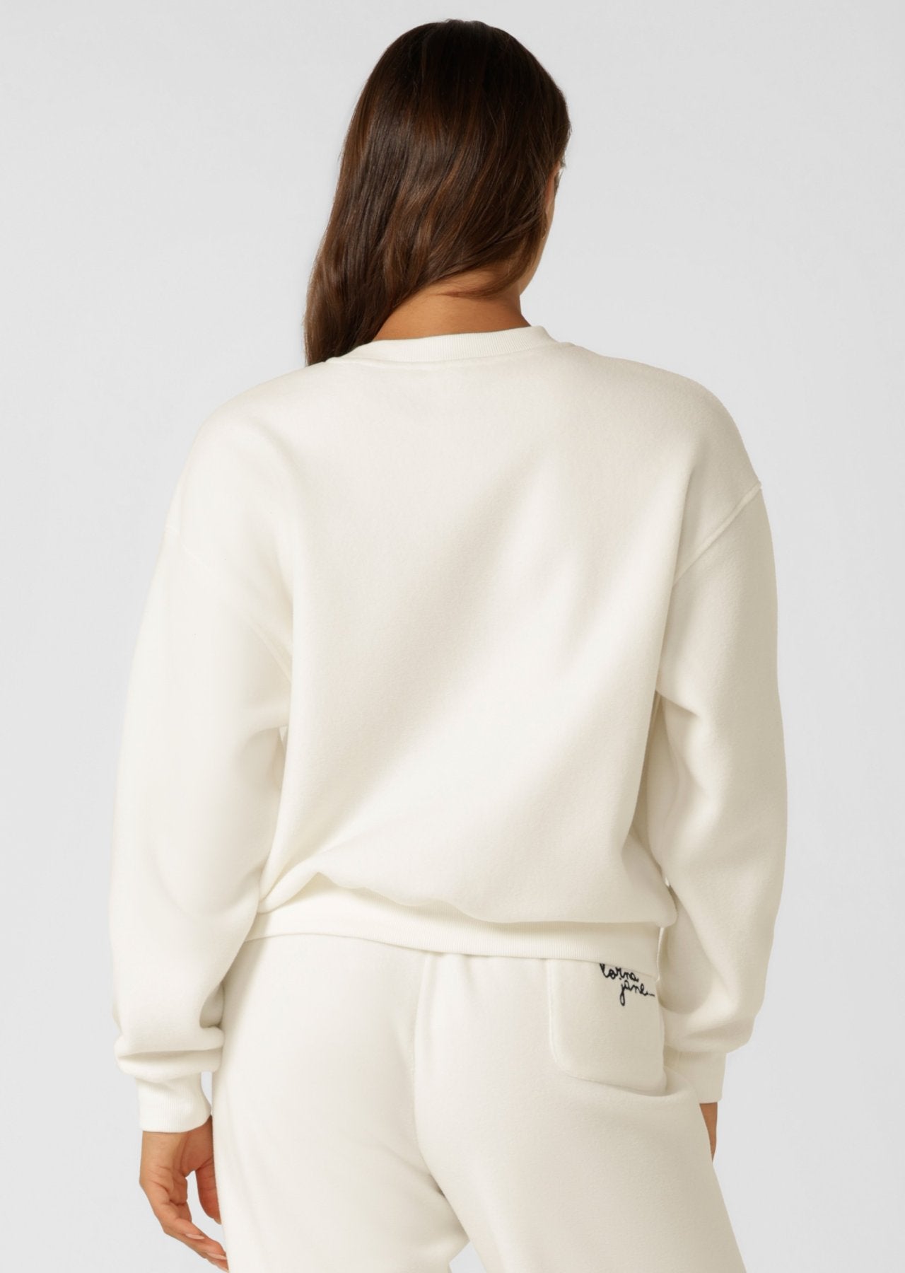 Lorna Jane Cosy Lounge Sweatshirt - Porcelain