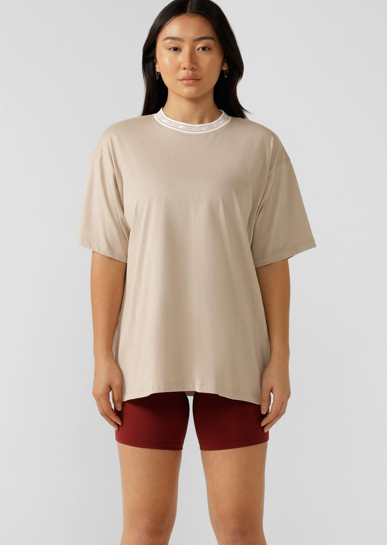 Lorna Jane Serene Boyfriend Tee - Off-White