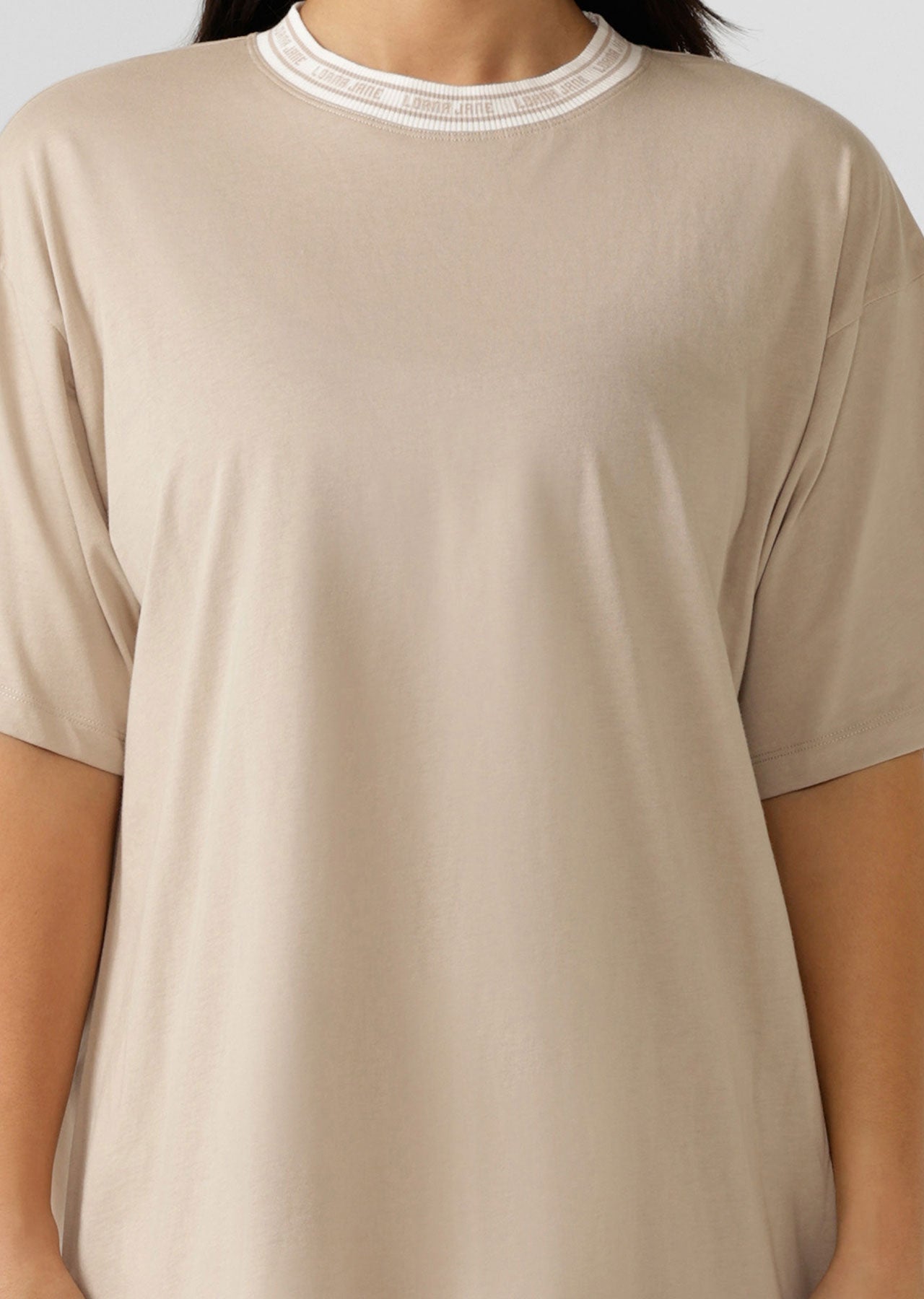 Lorna Jane Serene Boyfriend Tee - Off-White