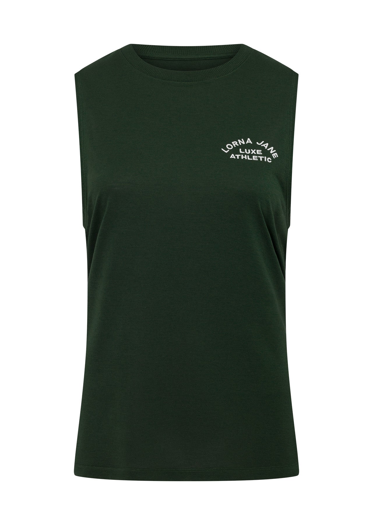 Lorna Jane Lotus Muscle Tank - Dark Green