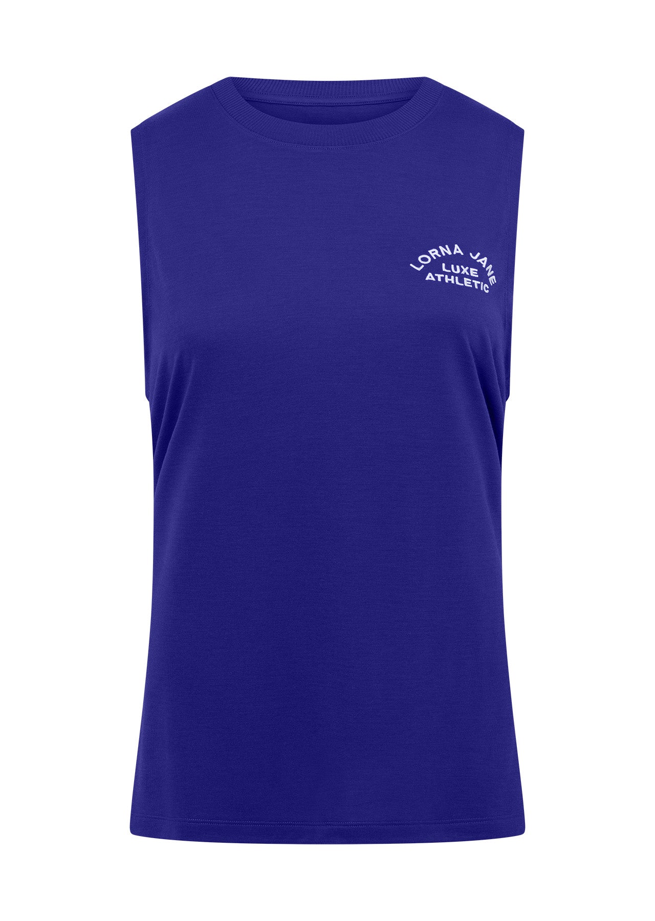 Lorna Jane Lotus Muscle Tank - Magnetic Blue