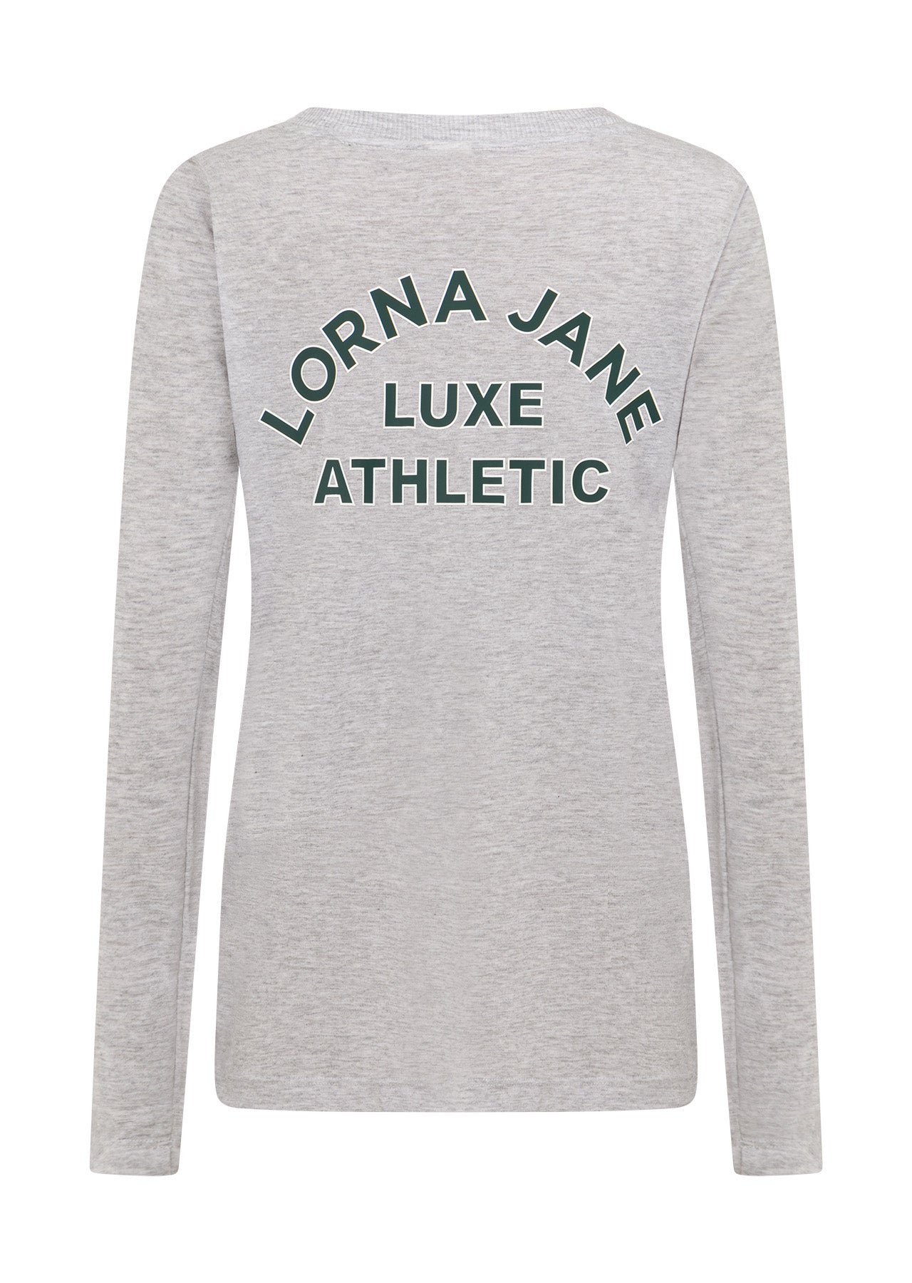 Lorna Jane Lotus Limited Edition Long Sleeve Top - Light Grey Marl