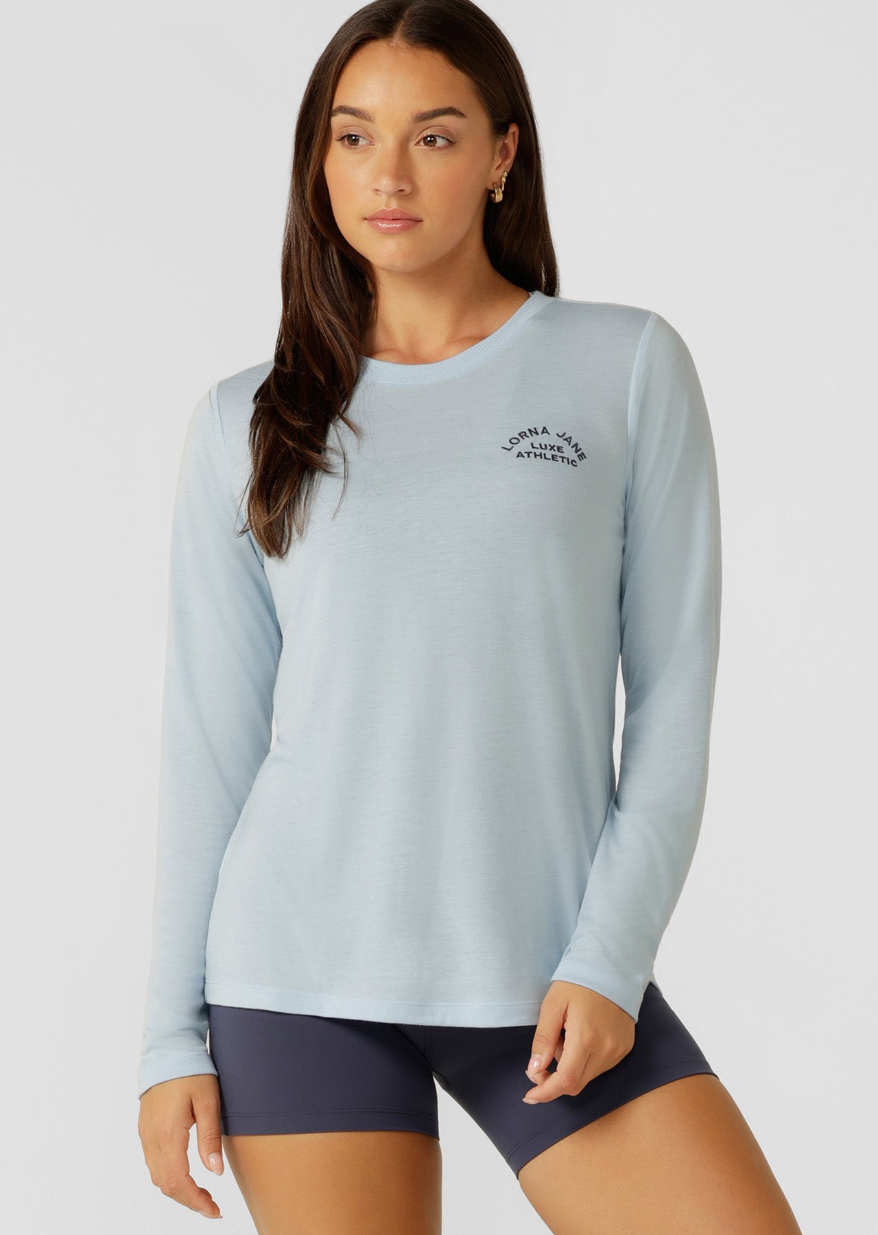 Lorna Jane Lotus Limited Edition Long Sleeve Top - Toulouse Blue