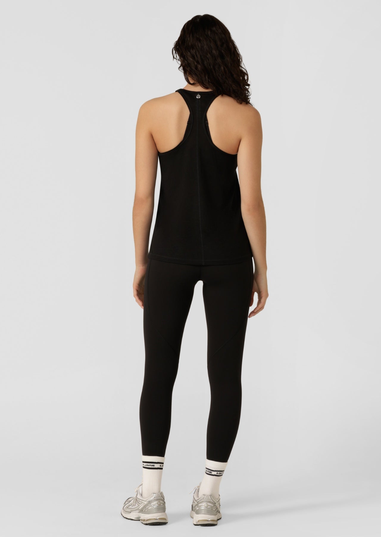 Lorna Jane Never Give Up Slouchy Gym Tank - Black