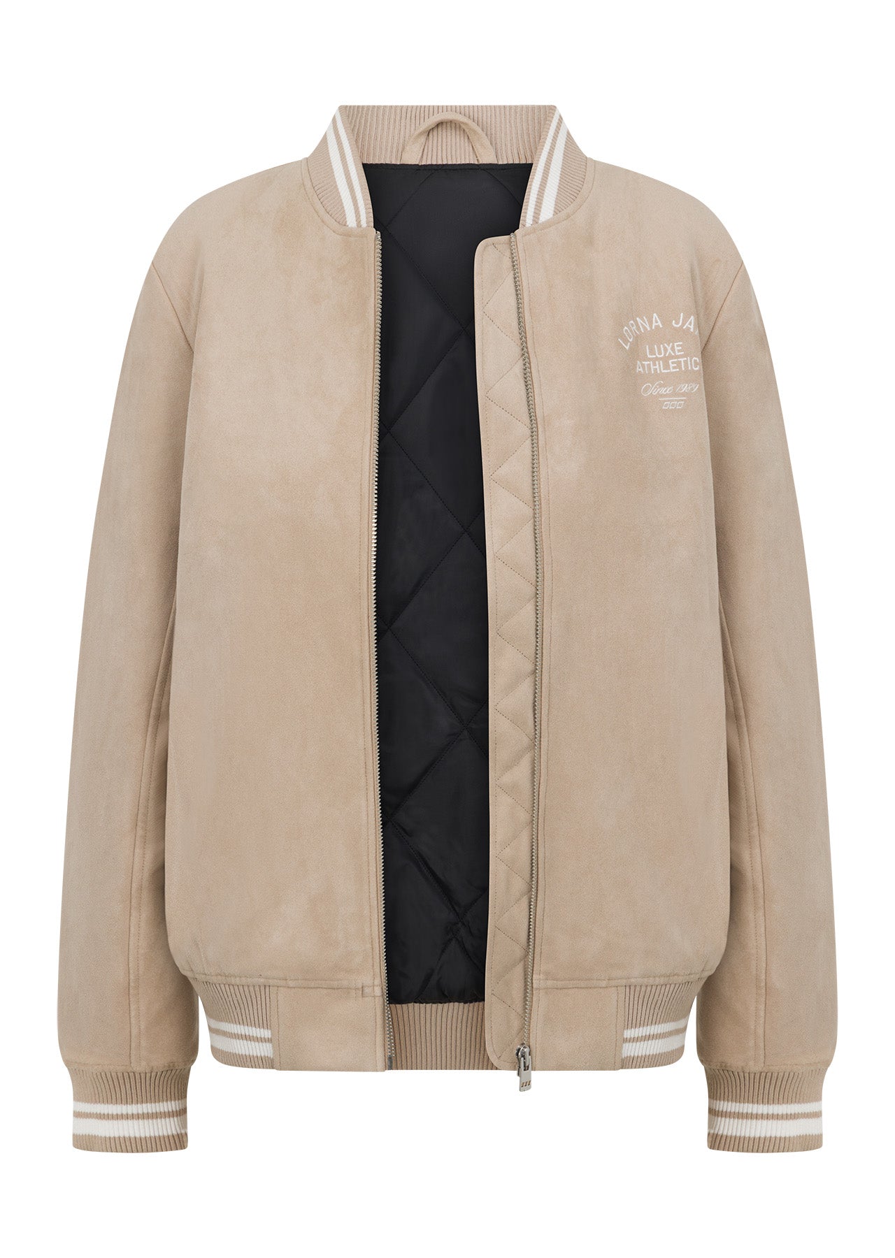Lorna Jane Heritage Bomber Jacket - Light Oxford Tan