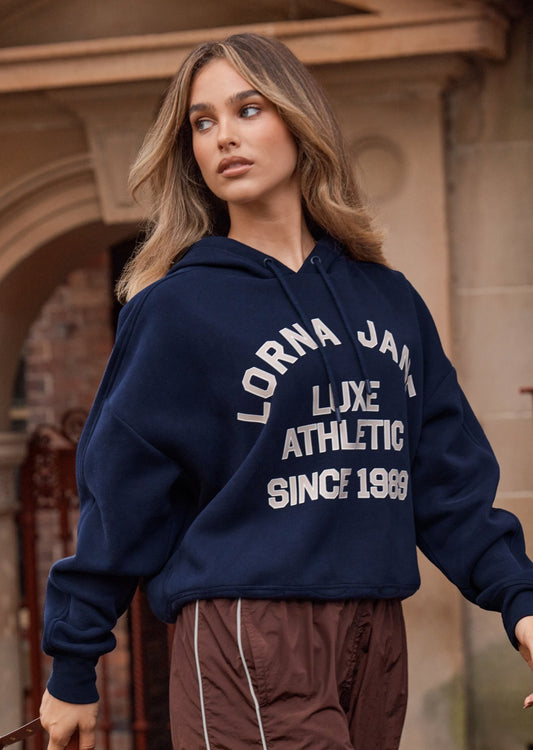 Lorna Jane Limited Edition Lotus Hoodie - French Navy