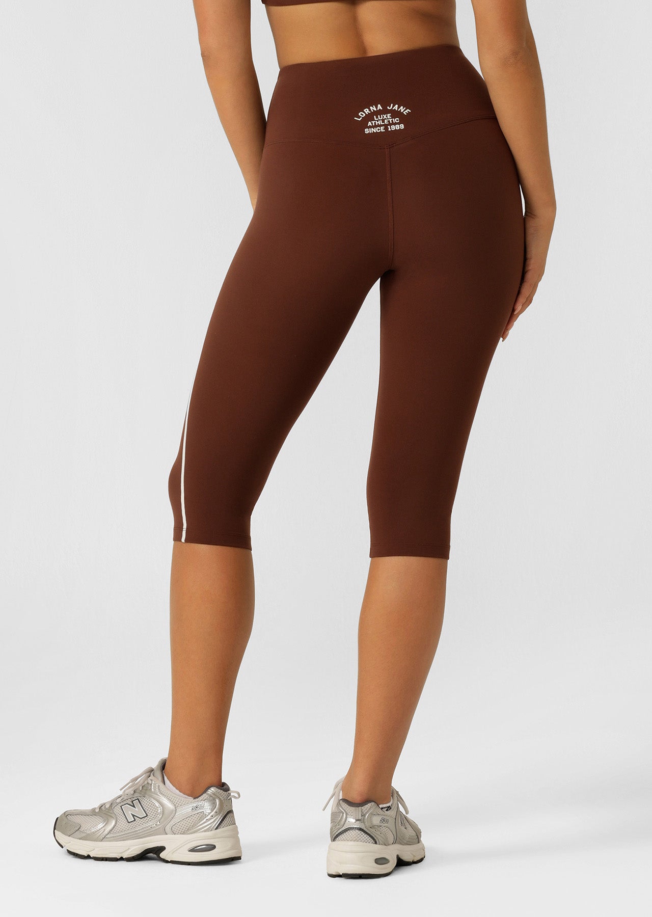 Lorna Jane Limited Edition Lotus 3/4 Capri Leggings - Truffle