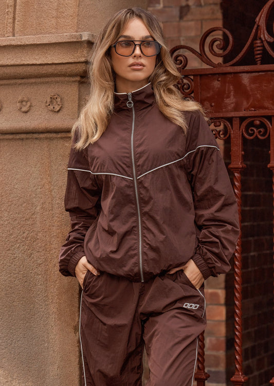 Lorna Jane Heritage Spray Jacket - Truffle