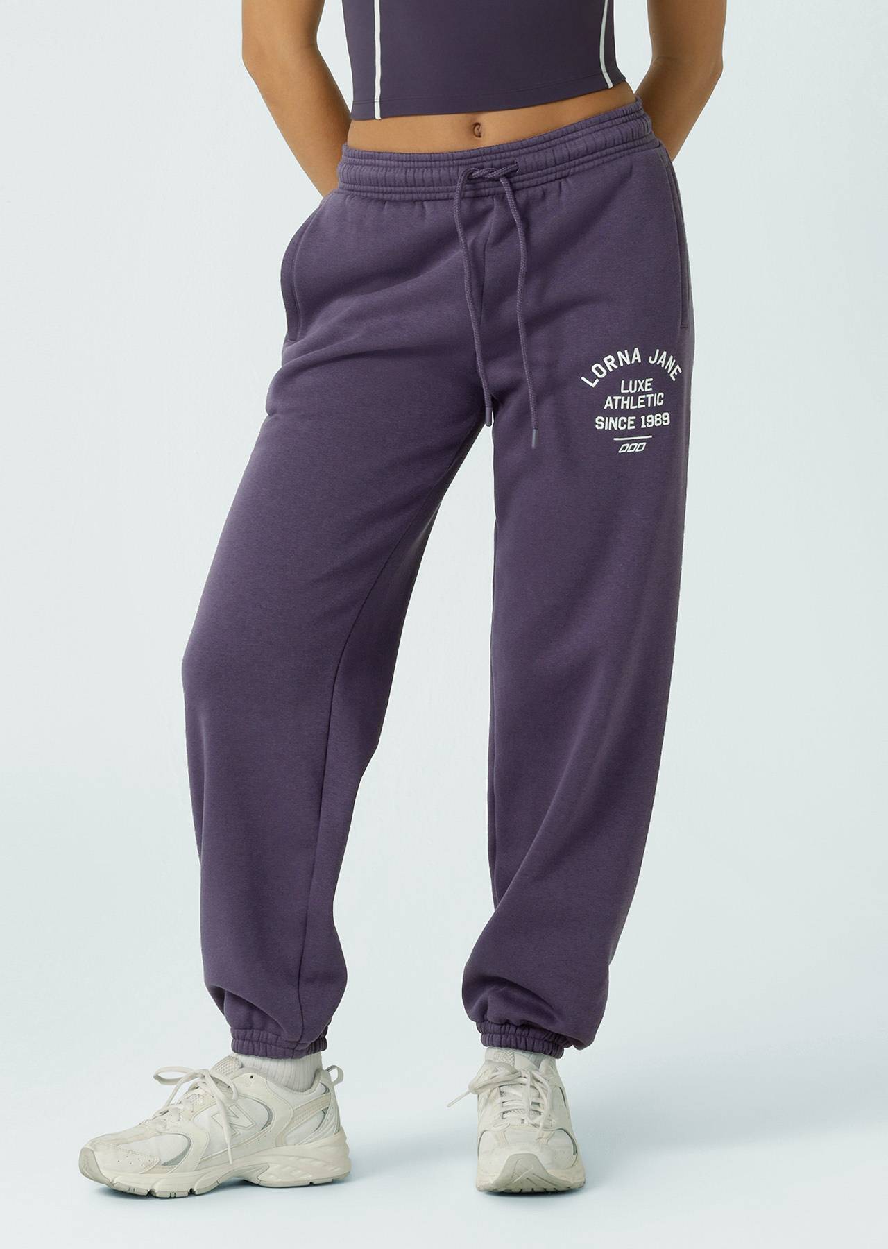 Lorna Jane Limited Edition Lotus Sweatpants - Midnight Plum