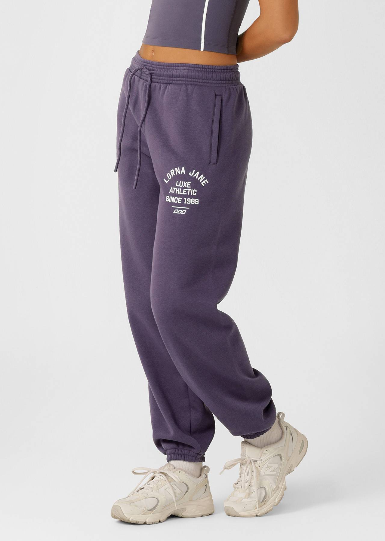 Lorna Jane Limited Edition Lotus Sweatpants - Midnight Plum