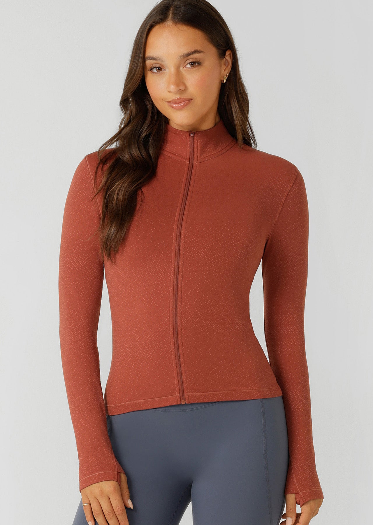 Lorna Jane Iconic Active Zip Through - Spice