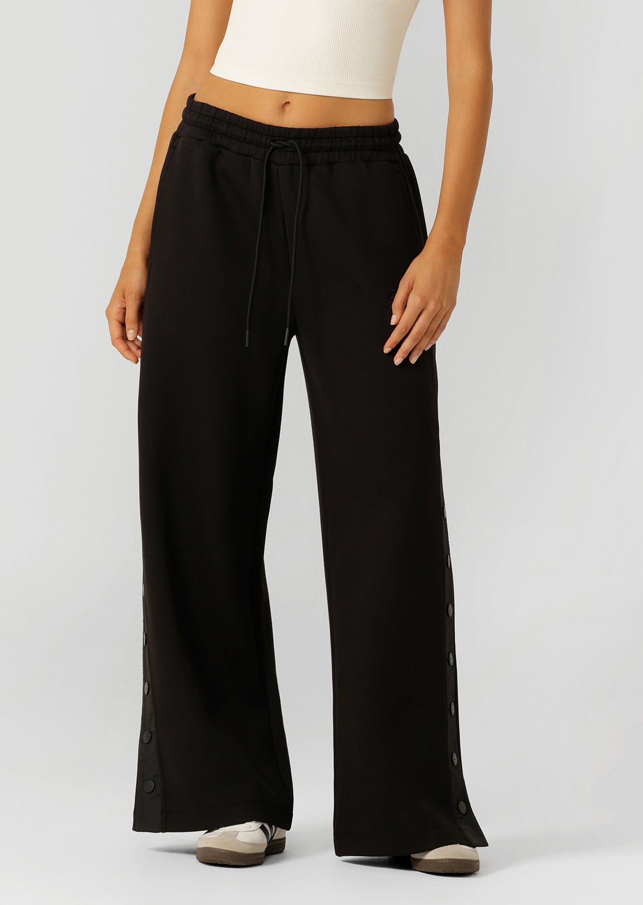 Lorna Jane Snap To It Wide Leg Pants - Black