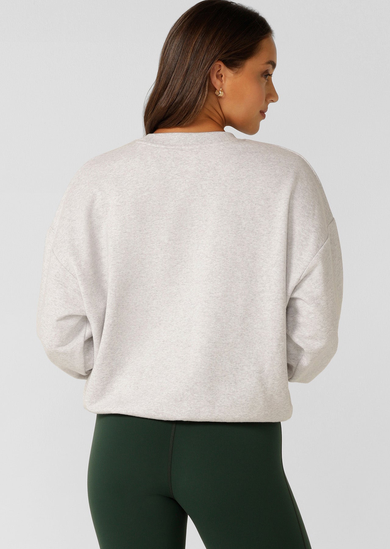 Lorna Jane New Sport Sweatshirt - Light Grey Marl