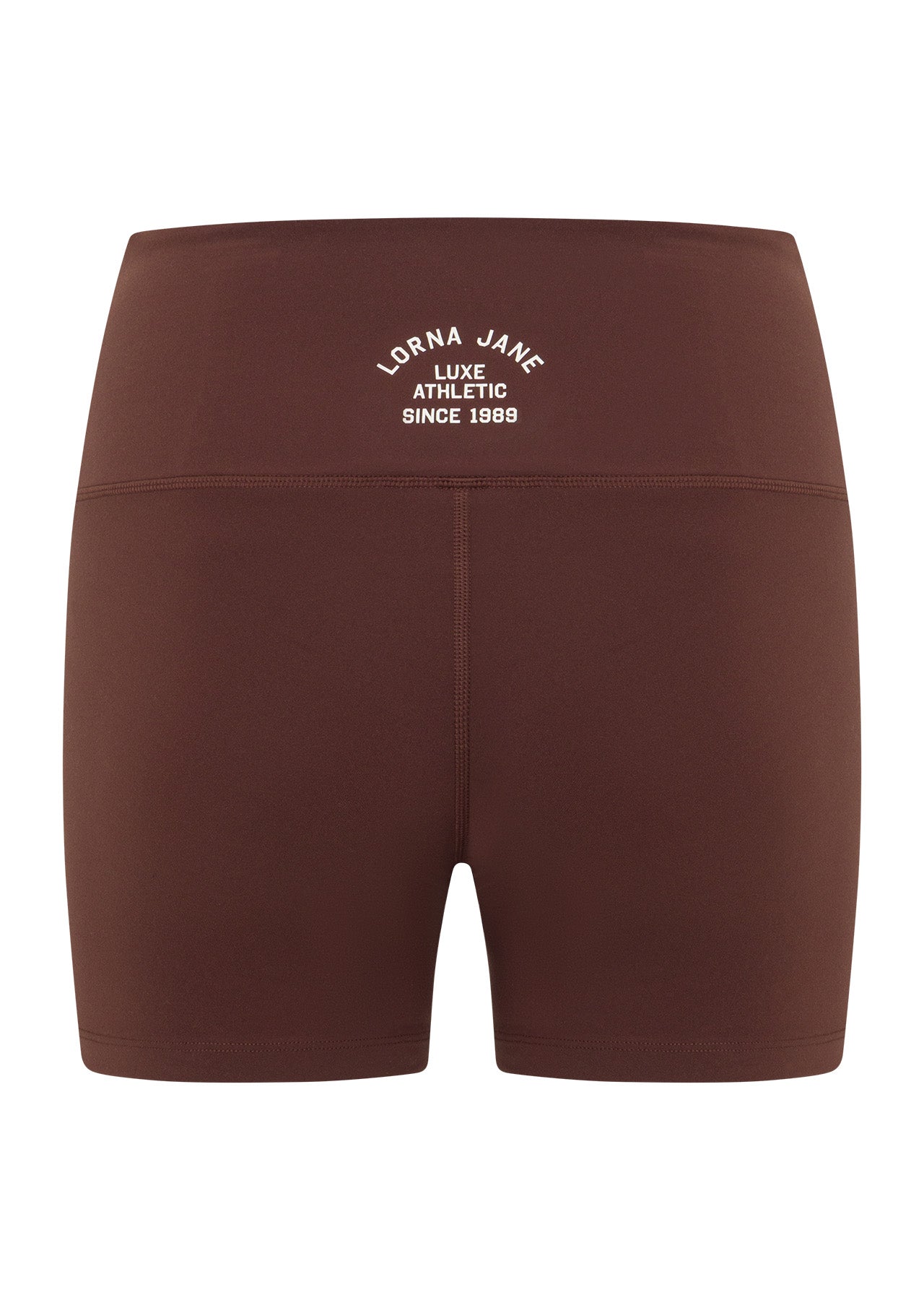 Lorna Jane Limited Edition Lotus No Chafe 12cm Bike Shorts - Truffle