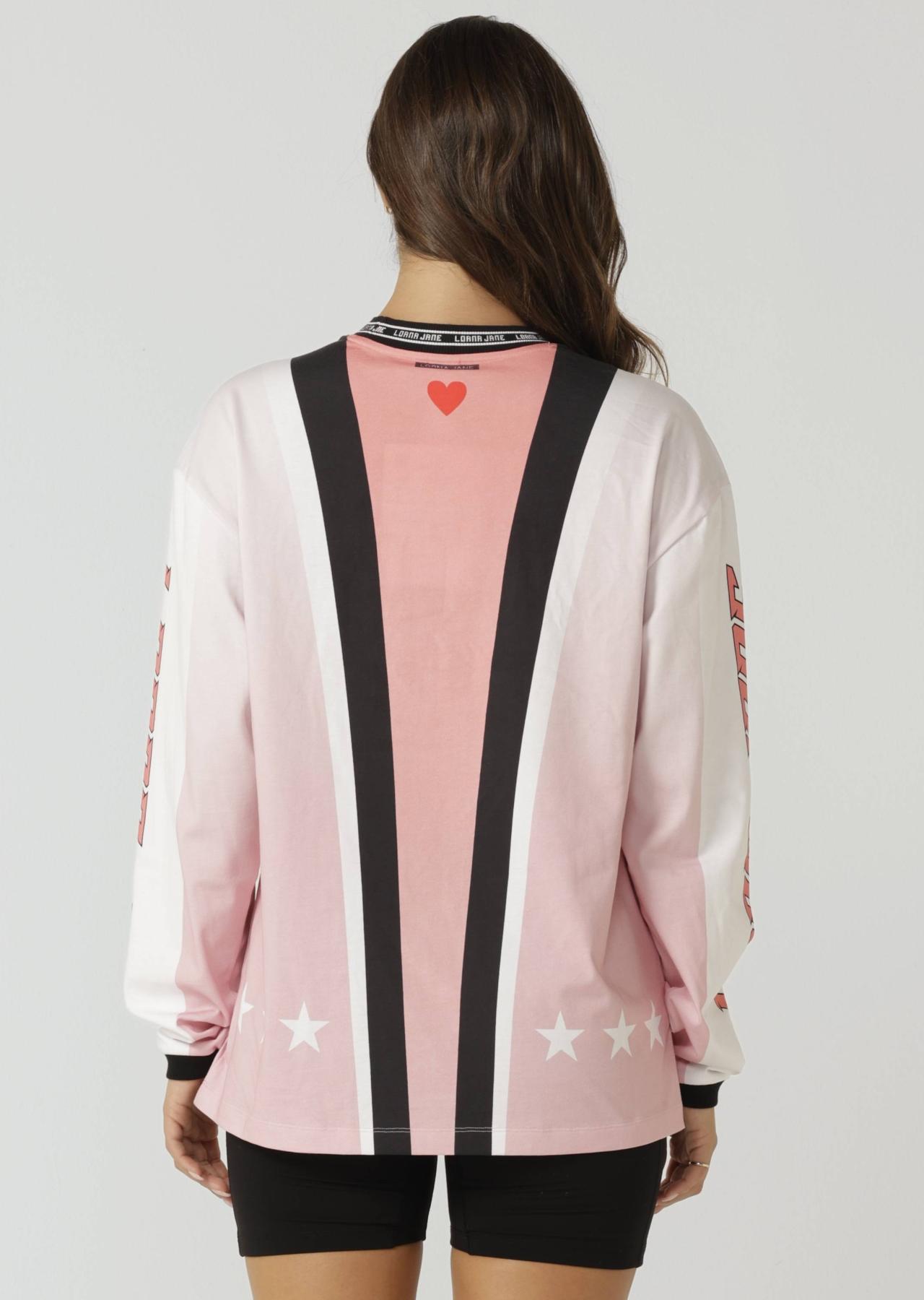 Lorna Jane Moto Club Long Sleeve T-Shirt - Moto Print