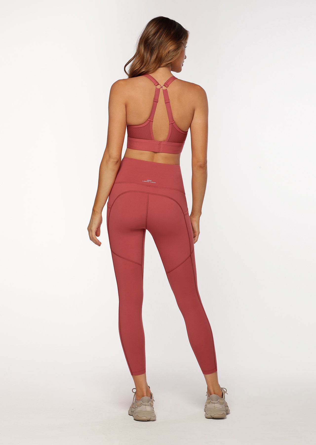 Lorna Jane Compress & Compact Sports Bra - Earth