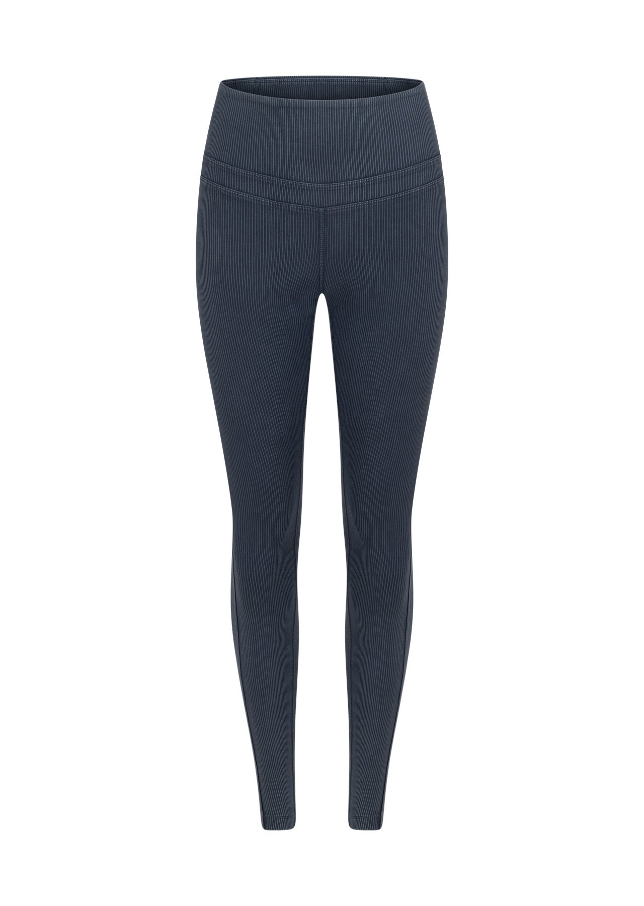 Lorna Jane Stride Washed Rib Full Length Leggings - Washed Black