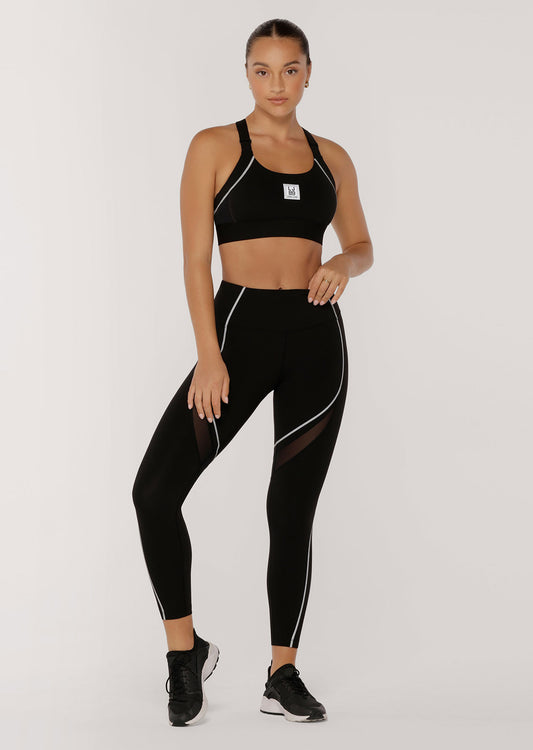 Lorna Jane Aero Support Pocket Ankle Biter Leggings - Black