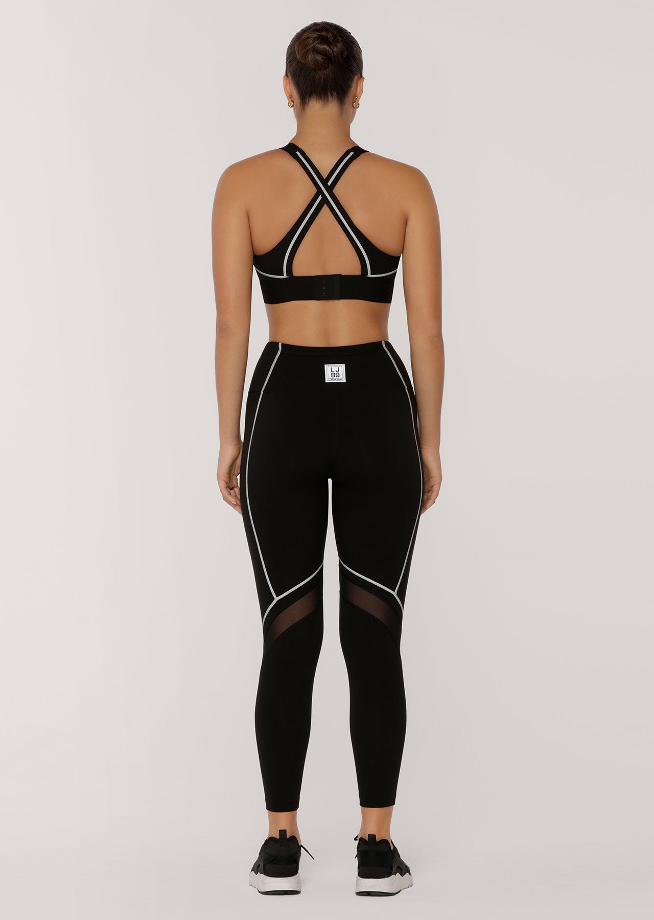 Lorna Jane Aero Support Pocket Ankle Biter Leggings - Black