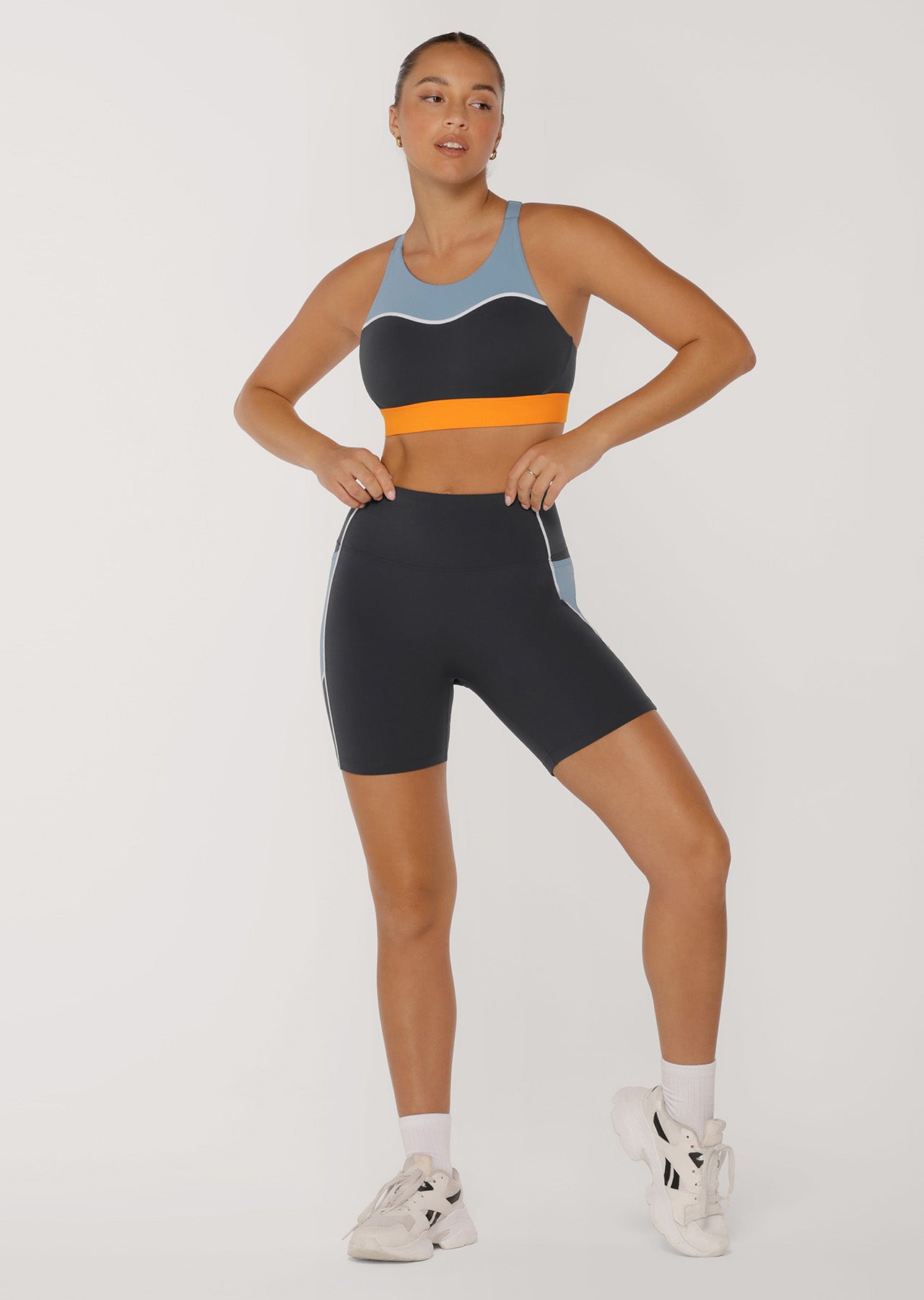 Lorna Jane Enduro No Ride Pocket Bike Shorts - Titanium