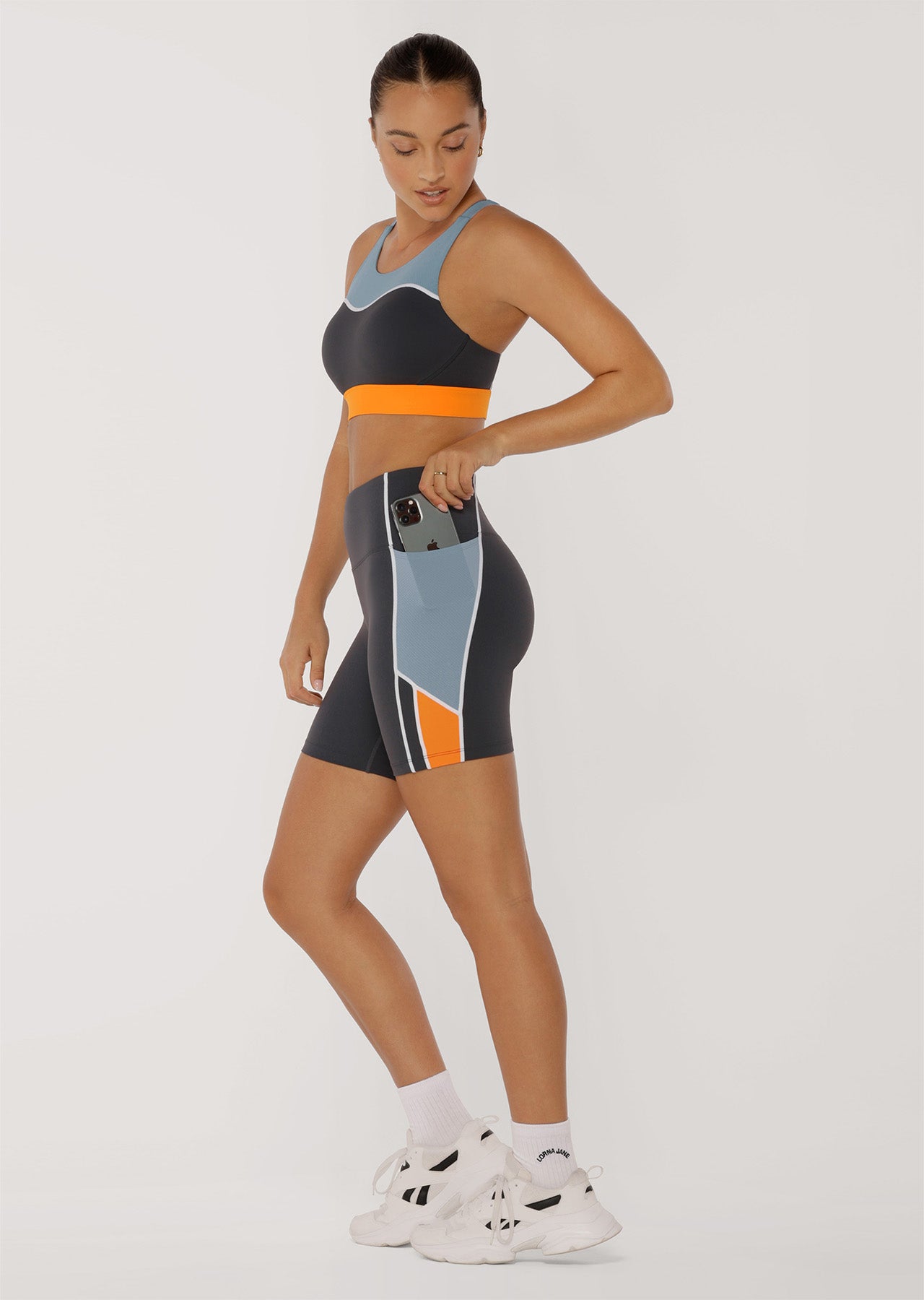 Lorna Jane Enduro No Ride Pocket Bike Shorts - Titanium