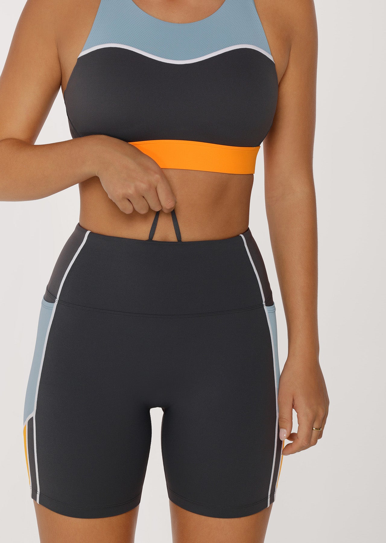 Lorna Jane Enduro No Ride Pocket Bike Shorts - Titanium