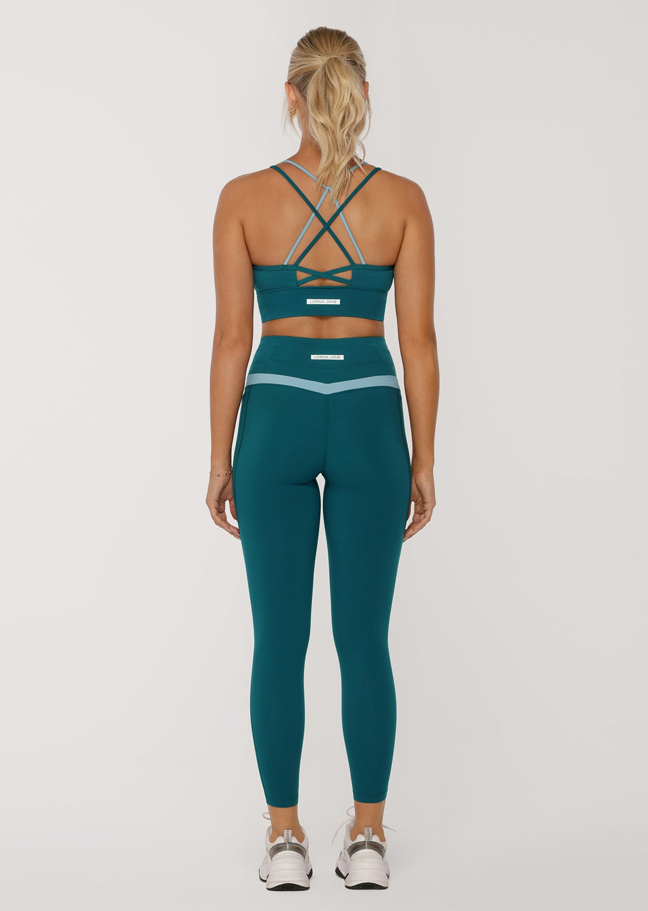 Lorna Jane Wrap No Chafe Ankle Biter Leggings - Everteal