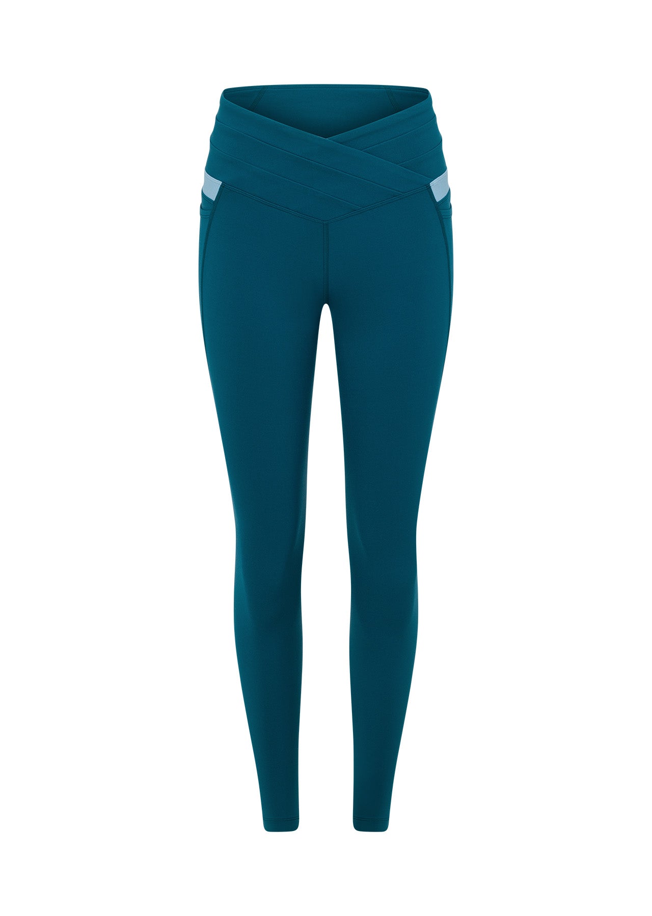 Lorna Jane Wrap No Chafe Ankle Biter Leggings - Everteal