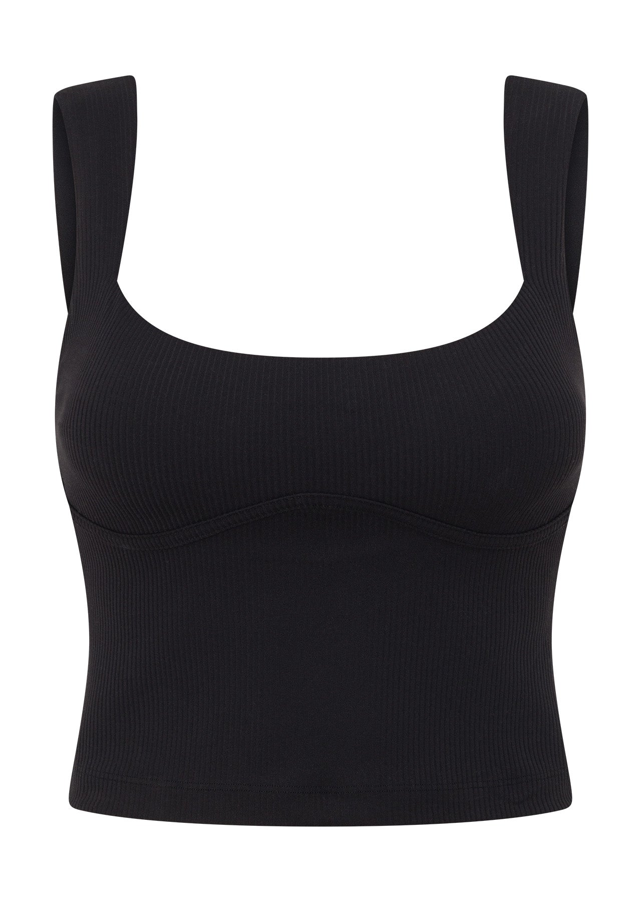Lorna Jane Irresistible Rib Bra Tank Combo - Black