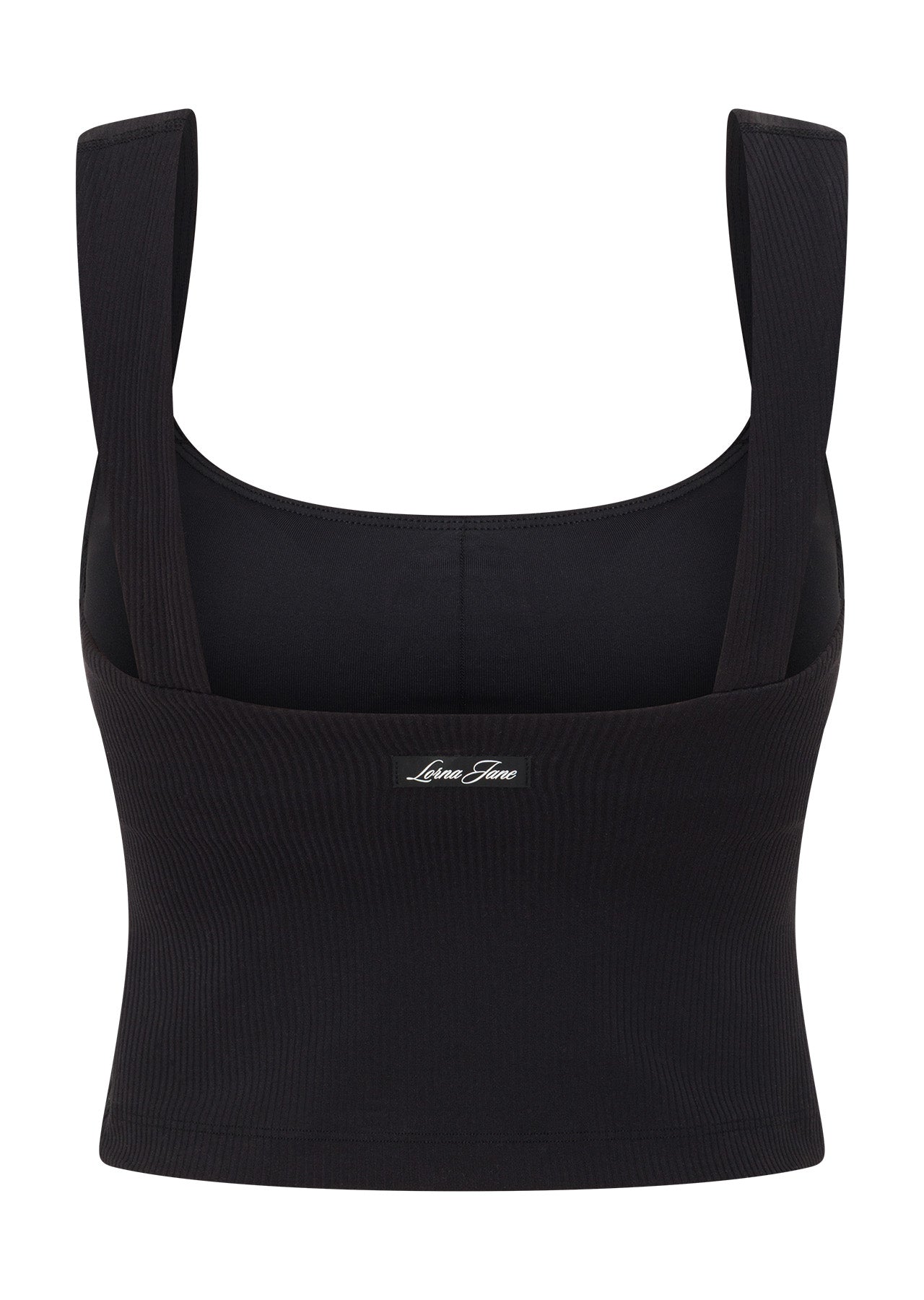 Lorna Jane Irresistible Rib Bra Tank Combo - Black