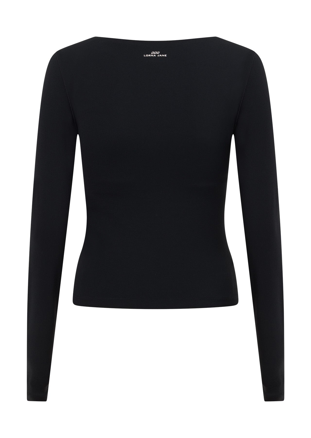 Lorna Jane Effortless Long Sleeve Top Bra Combo - Black