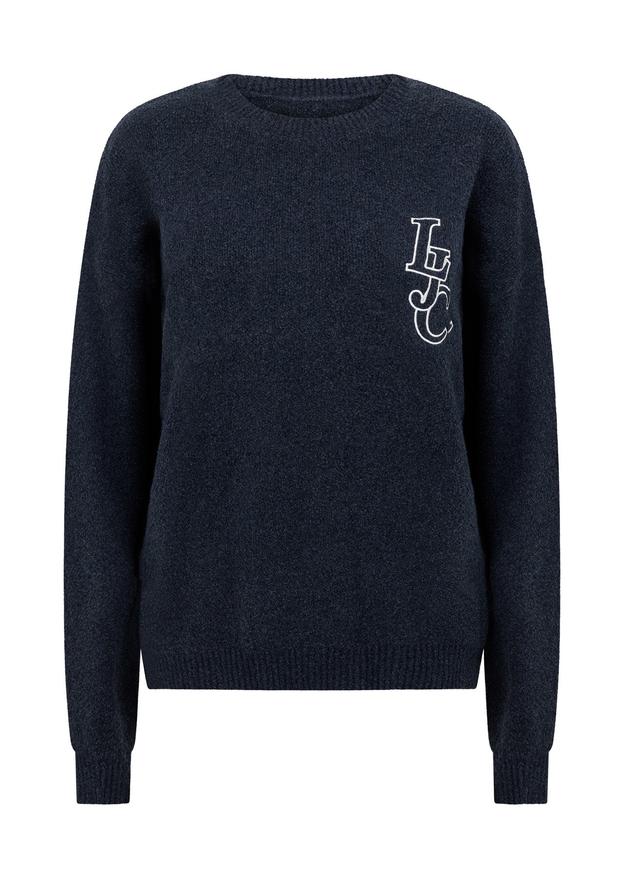 Lorna Jane LJC Boucle Knit Jumper - Platinum Navy