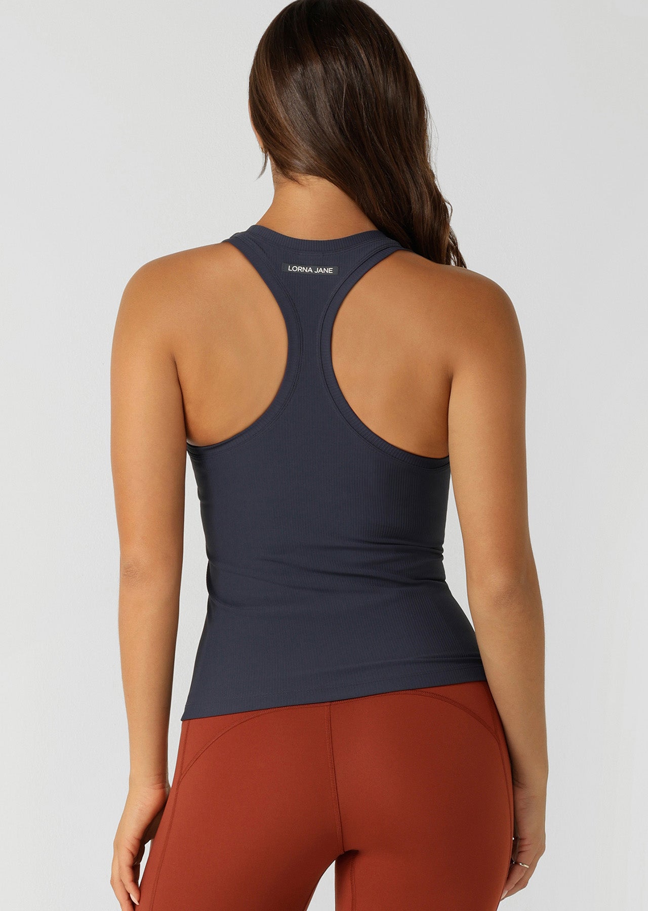 Lorna Jane Speed Circuit Active Rib Tank - Platinum Navy