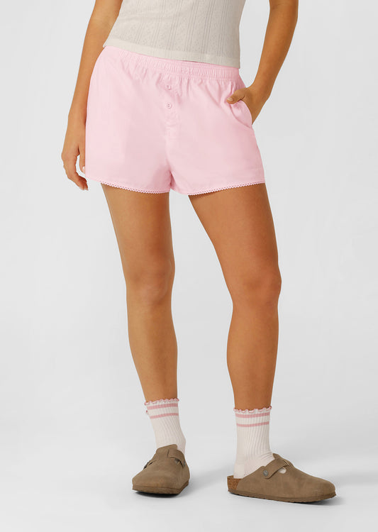 Lorna Jane Sweet Escape Lounge Shorts - Strawberry Milk
